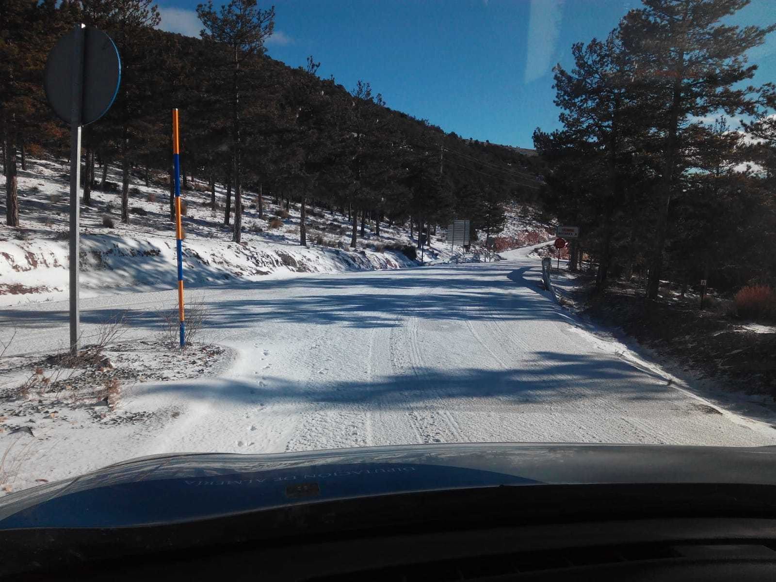 La carretera de Bacares y Velefique está cortada en estos momentos