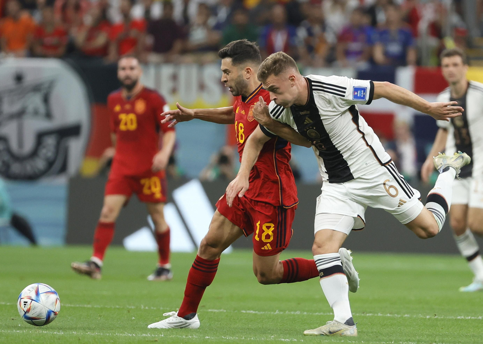 Las fotos del España-Alemania del Mundial de Qatar