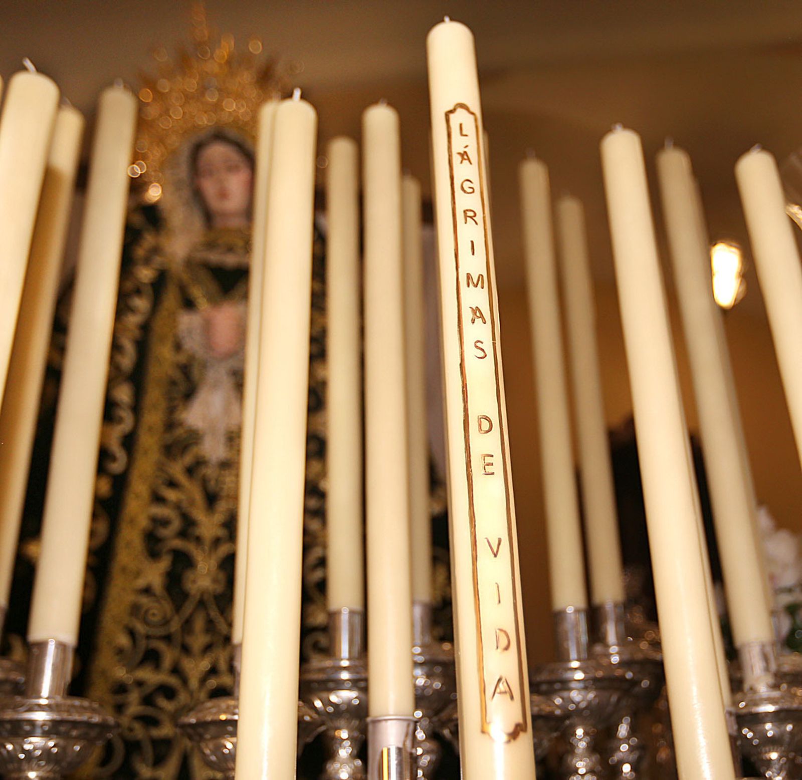 Vela del proyecto solidario que procesionó el pasado año junto a La Soledad.