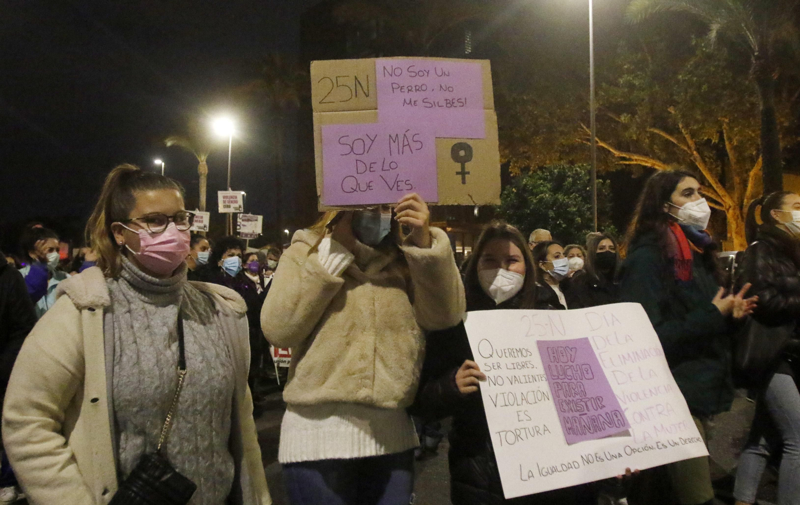 La manifestación contra la violencia de género en Córdoba, en fotografías