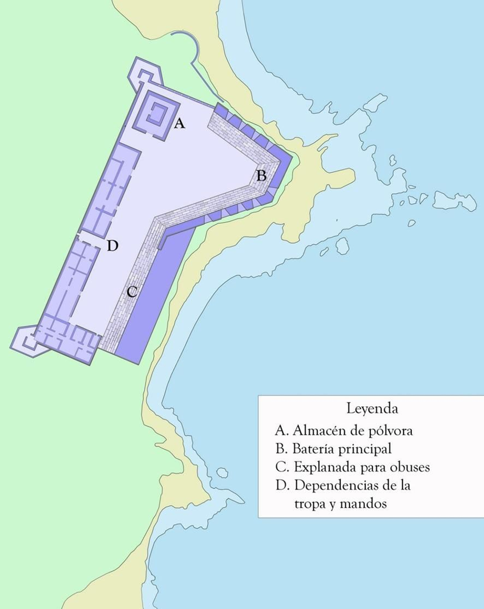 El fuerte de Santiago, tristemente derribado hace muy pocos años.