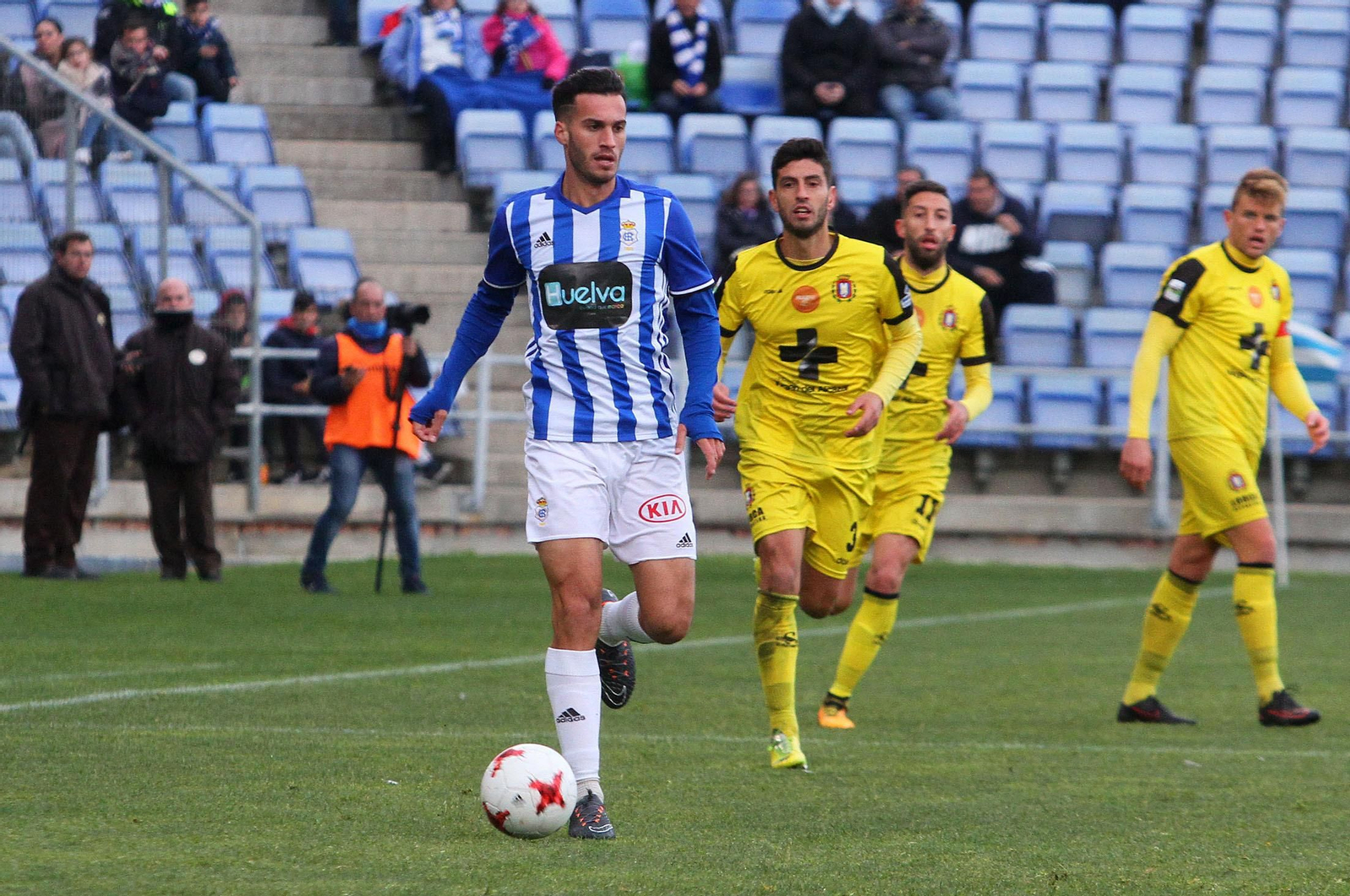 Carlos Lazo, en el encuentro del pasado domingo entre Recre y Lorca.