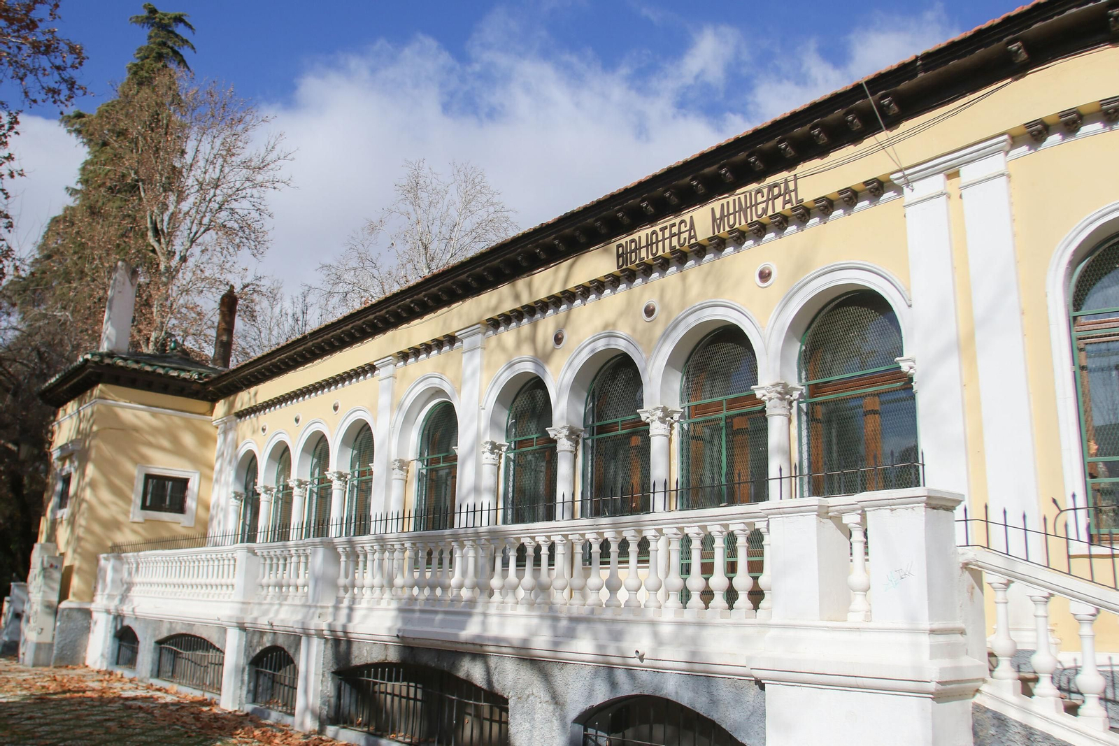 Biblioteca del Salón en su estado actual.