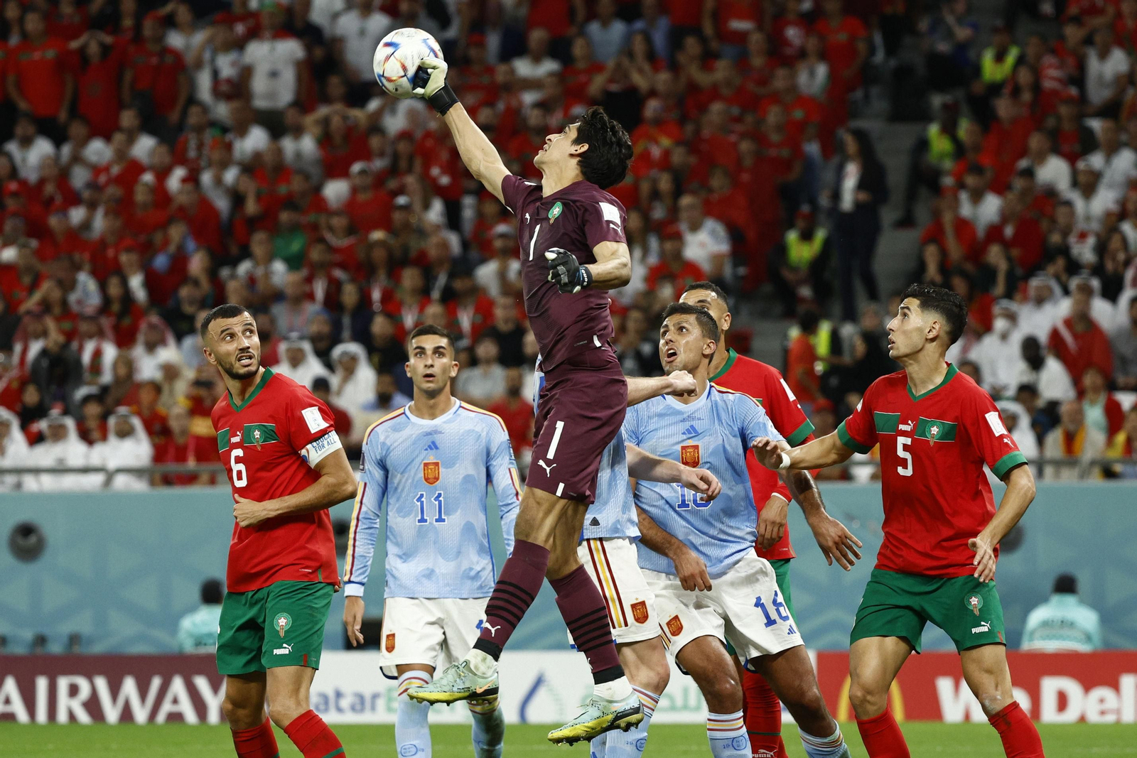 Fotos del Marruecos-España en octavos del Mundial de Qatar