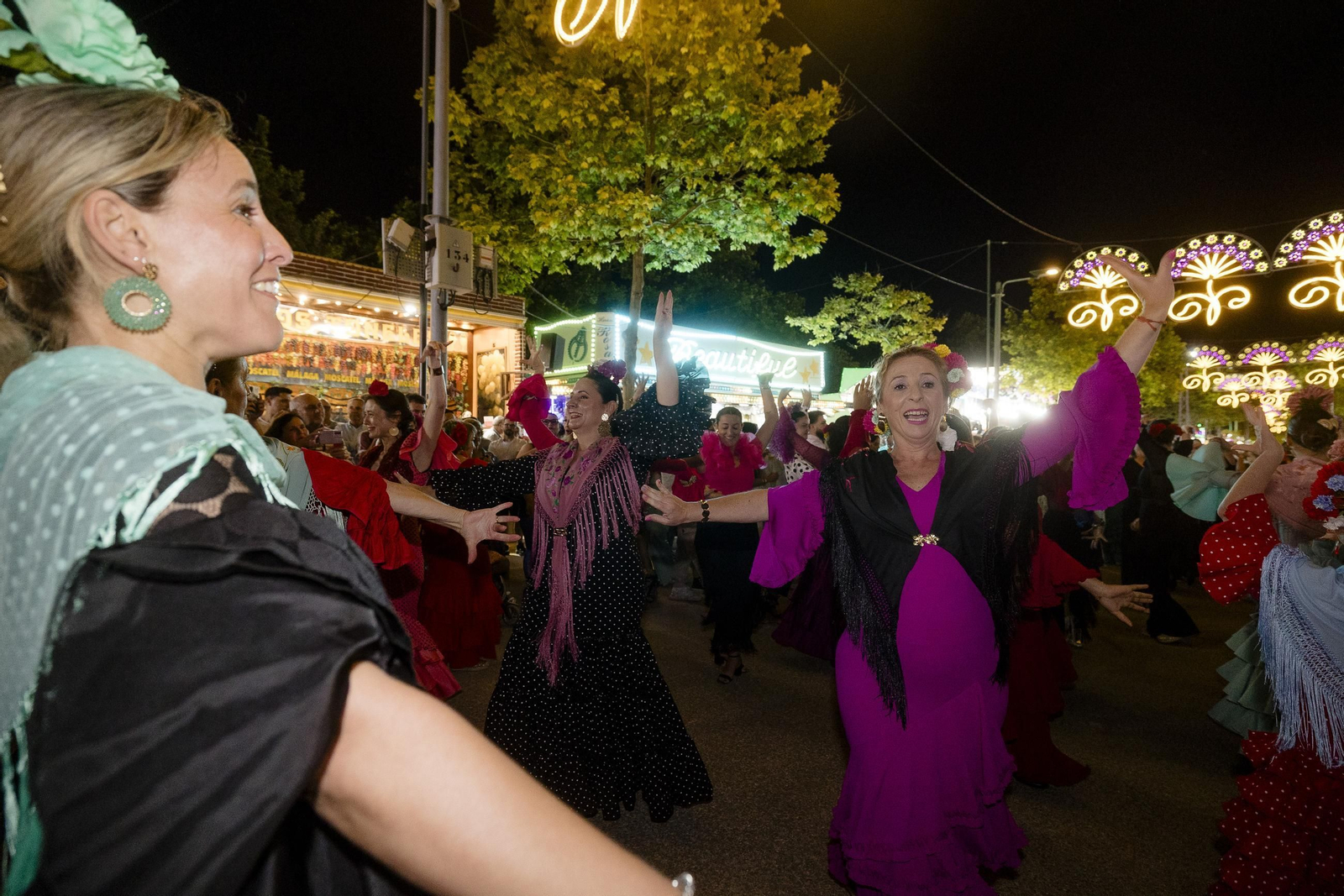 Las imágenes del encendido del alumbrado de Feria de Puerto Real