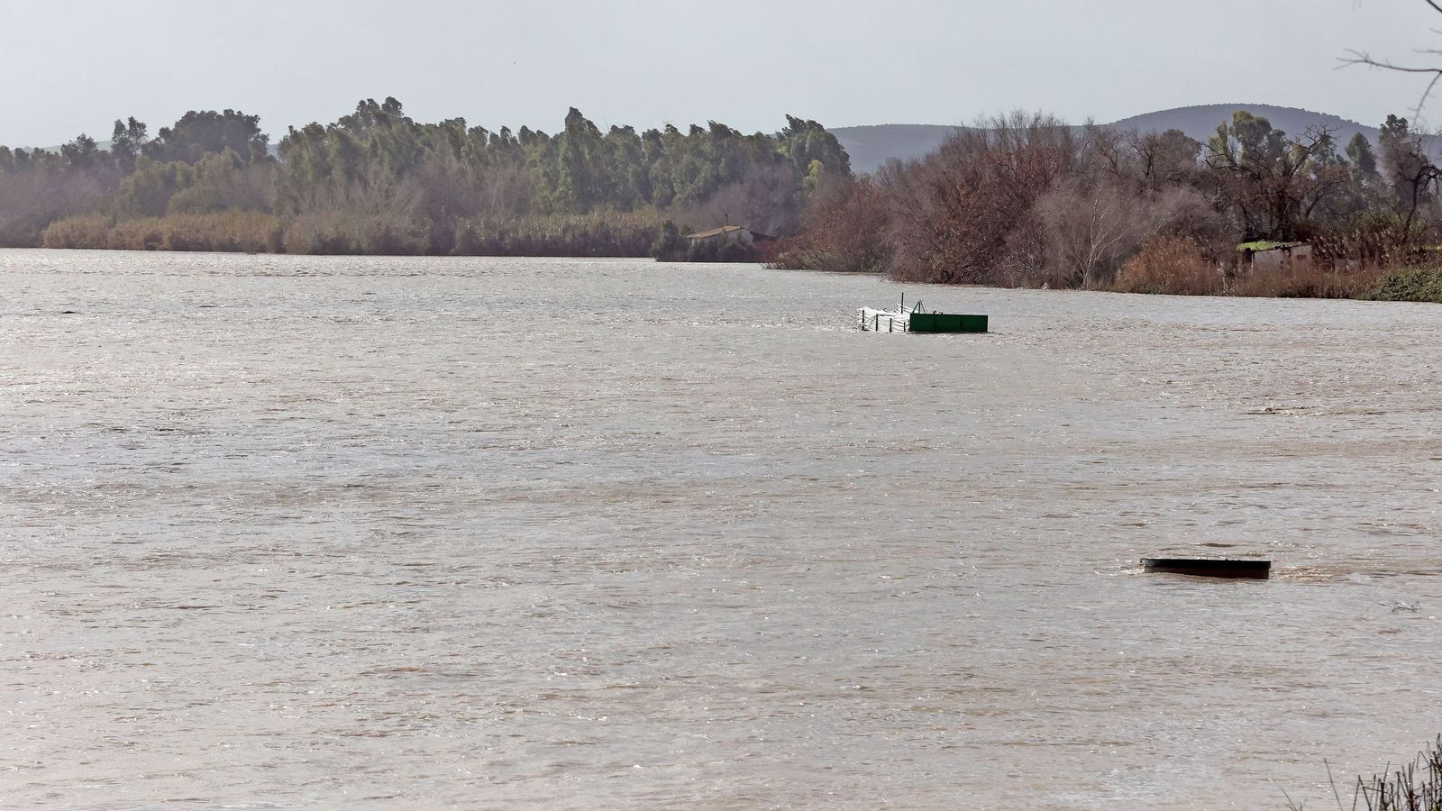 Así afronta la zona rural de Jerez la subida del río Guadalete
