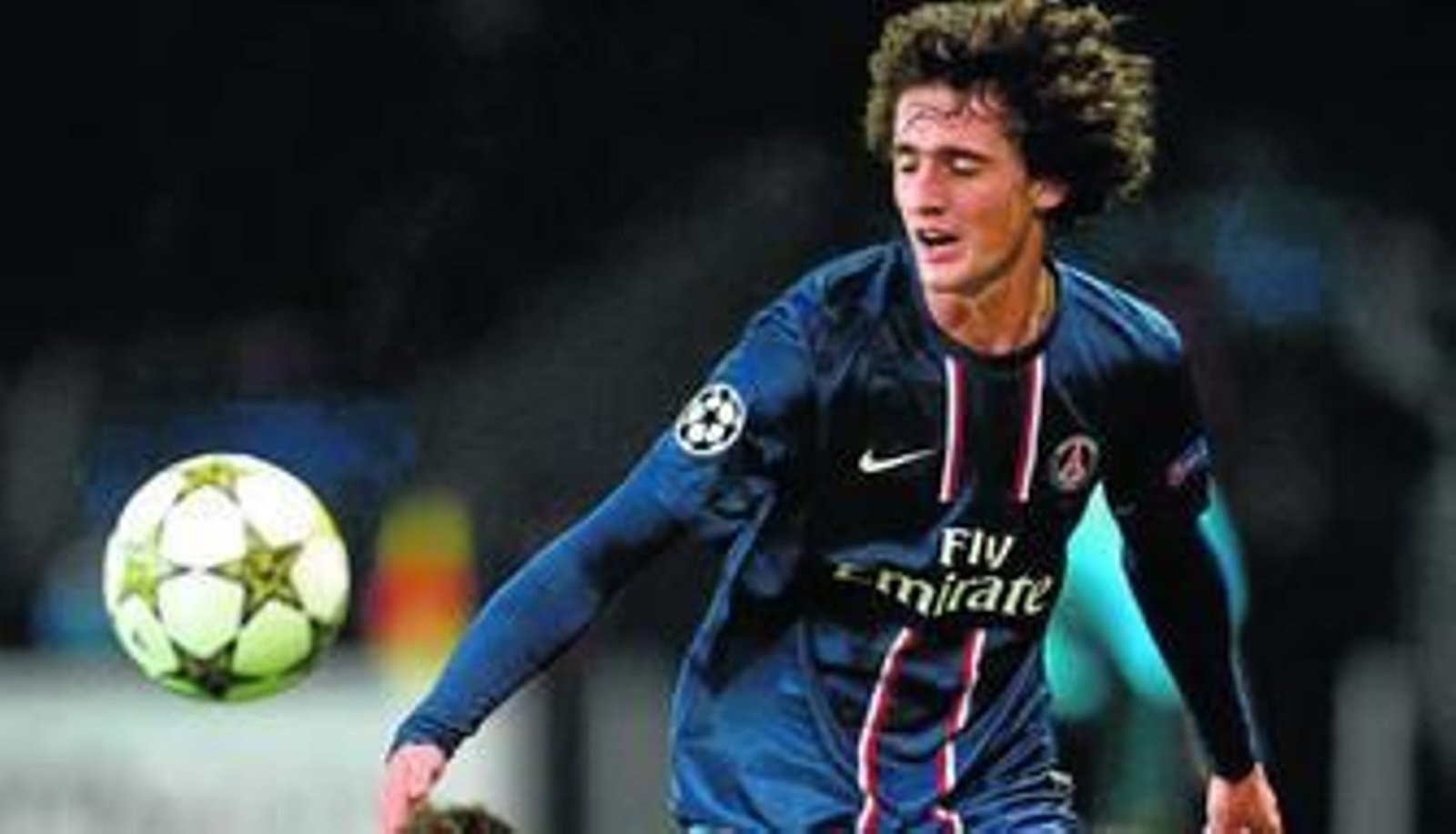 Adrien Rabiot, en un partido de Liga de Campeones con el PSG.