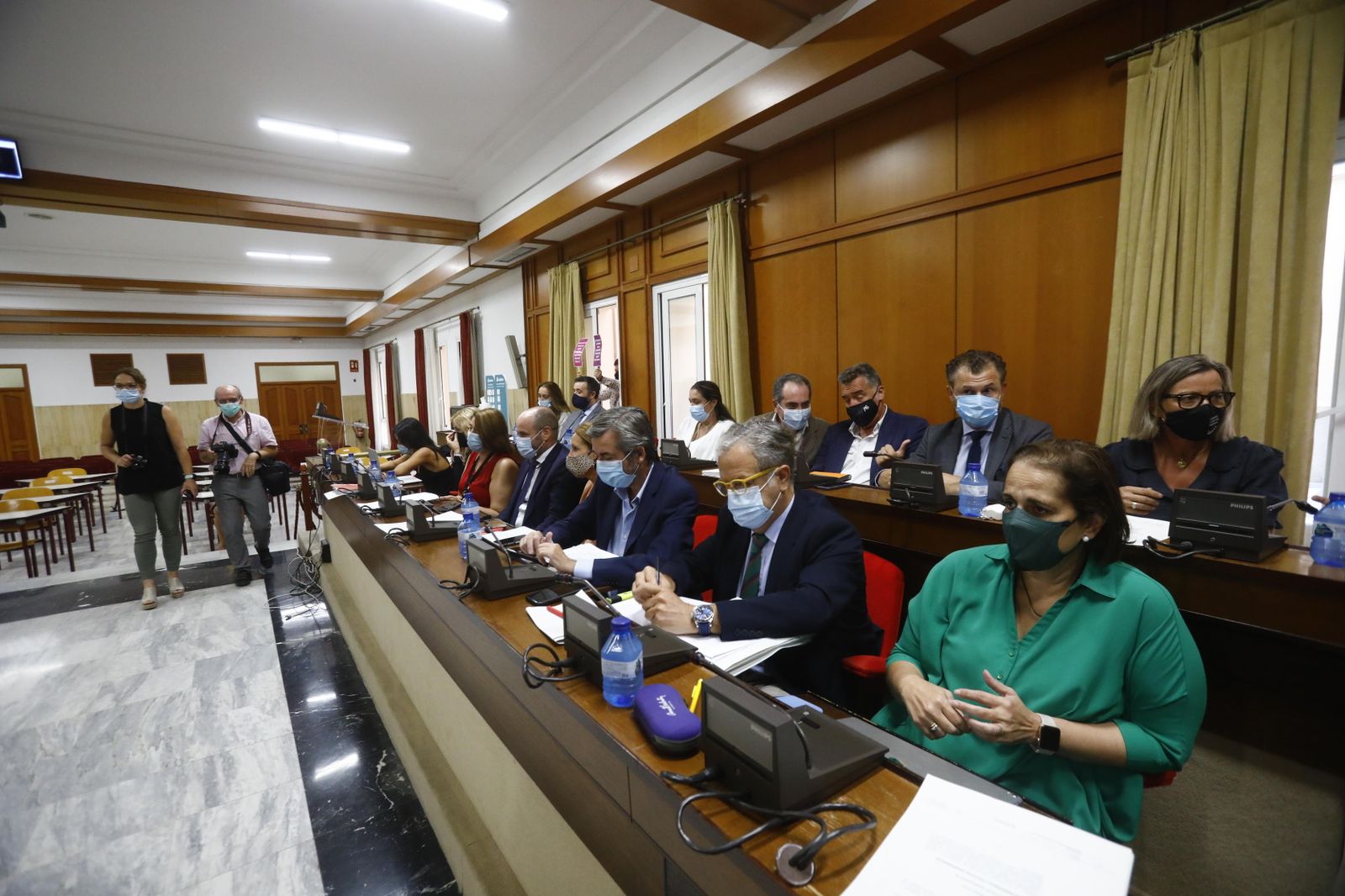 Detalle de la bancada de la derecha.