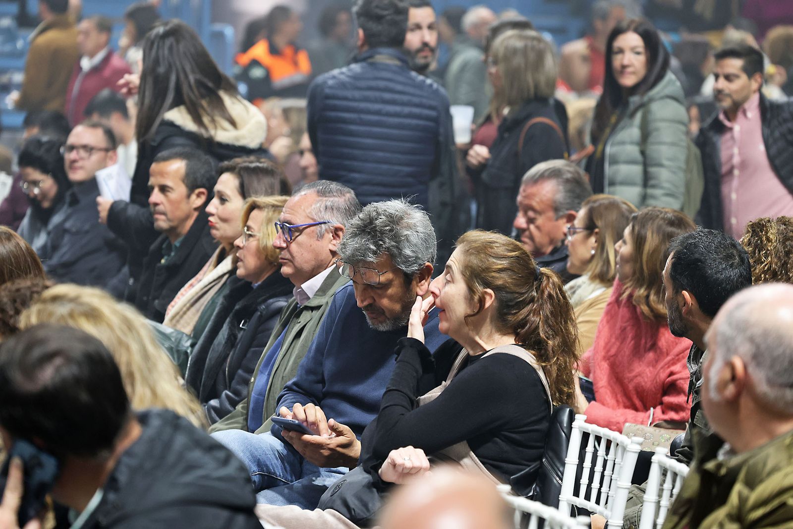 Imágenes del ambiente previo al concierto de Manolo García