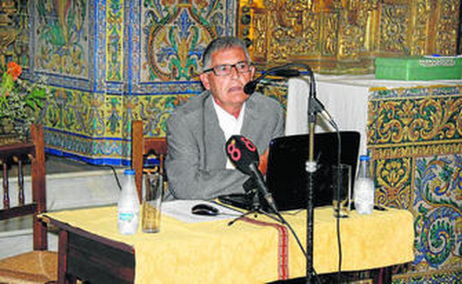 Francisco González Luque, durante la conferencia sobre la figura y la obra de El Greco.
