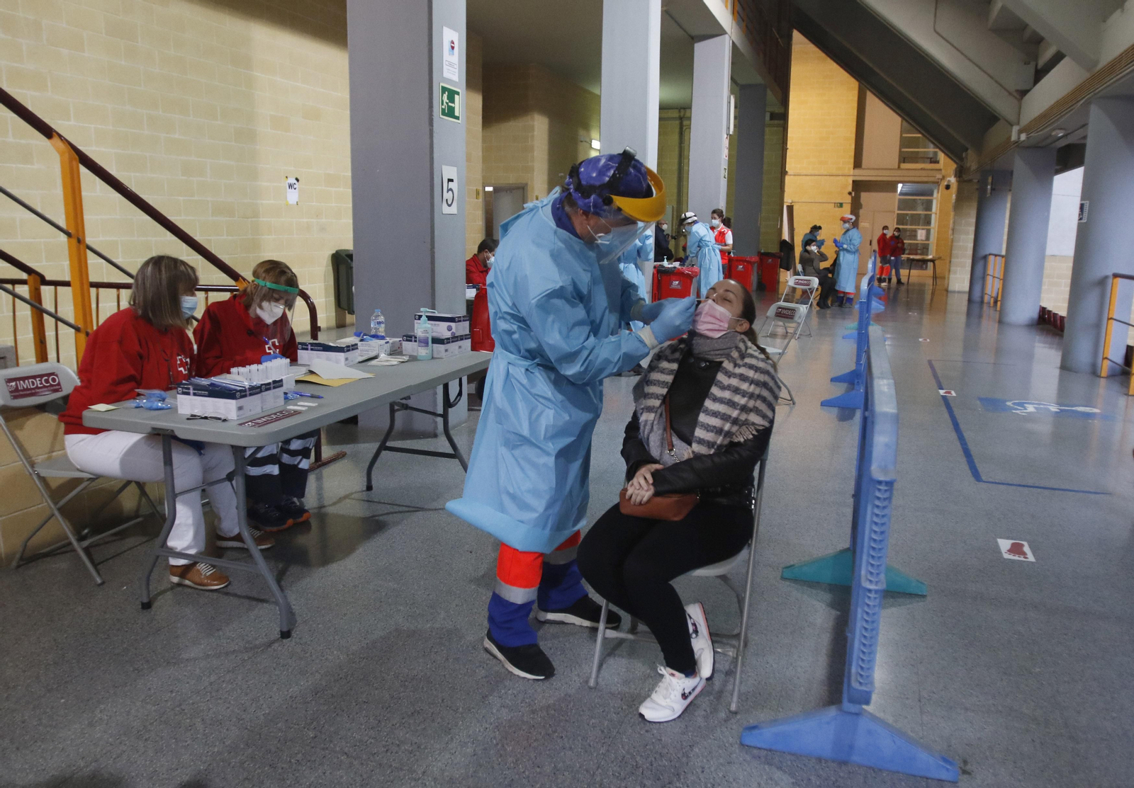 Las fotos del cribado en Vista Alegre