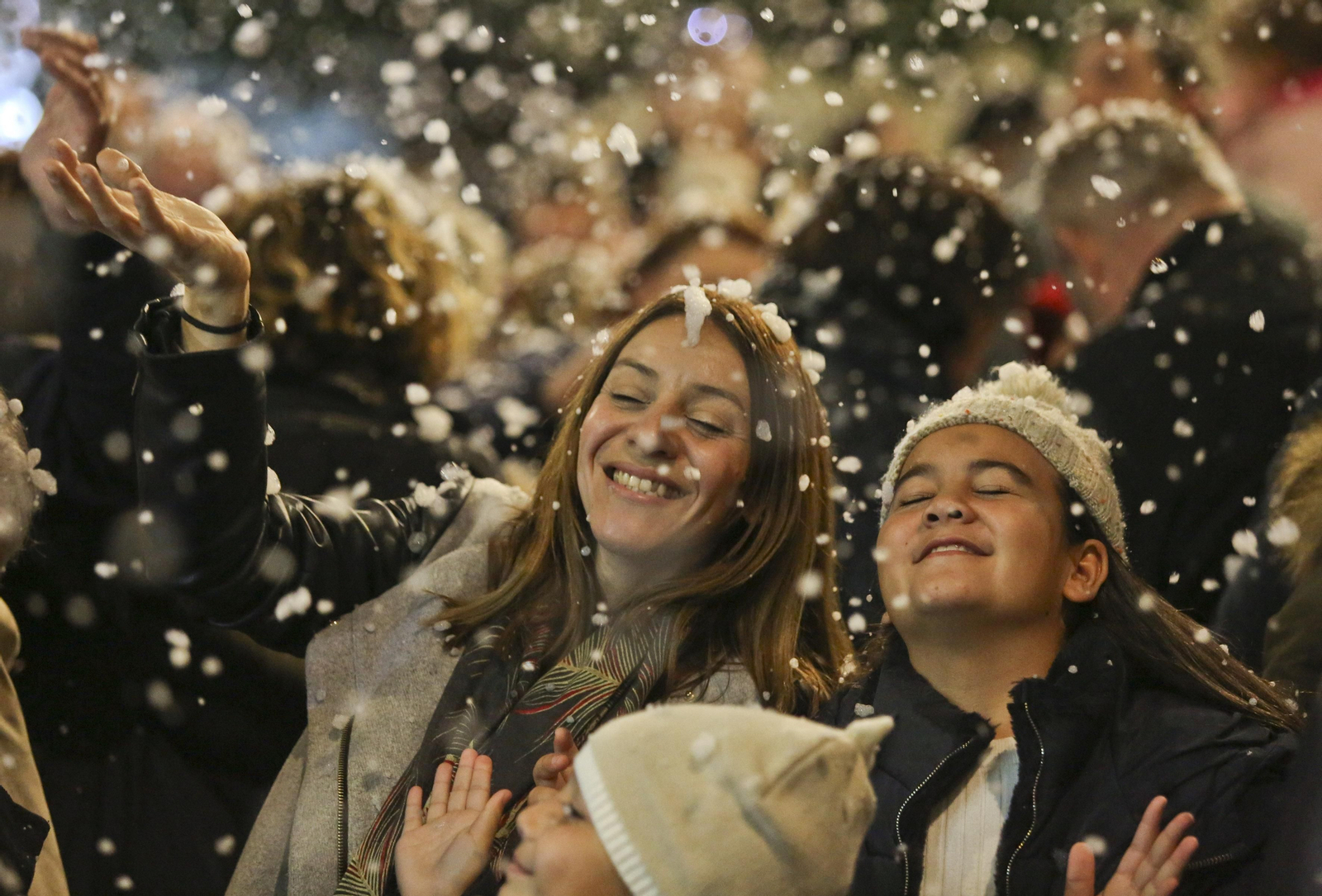 Fotos de la nieve en la Navidad de Málaga