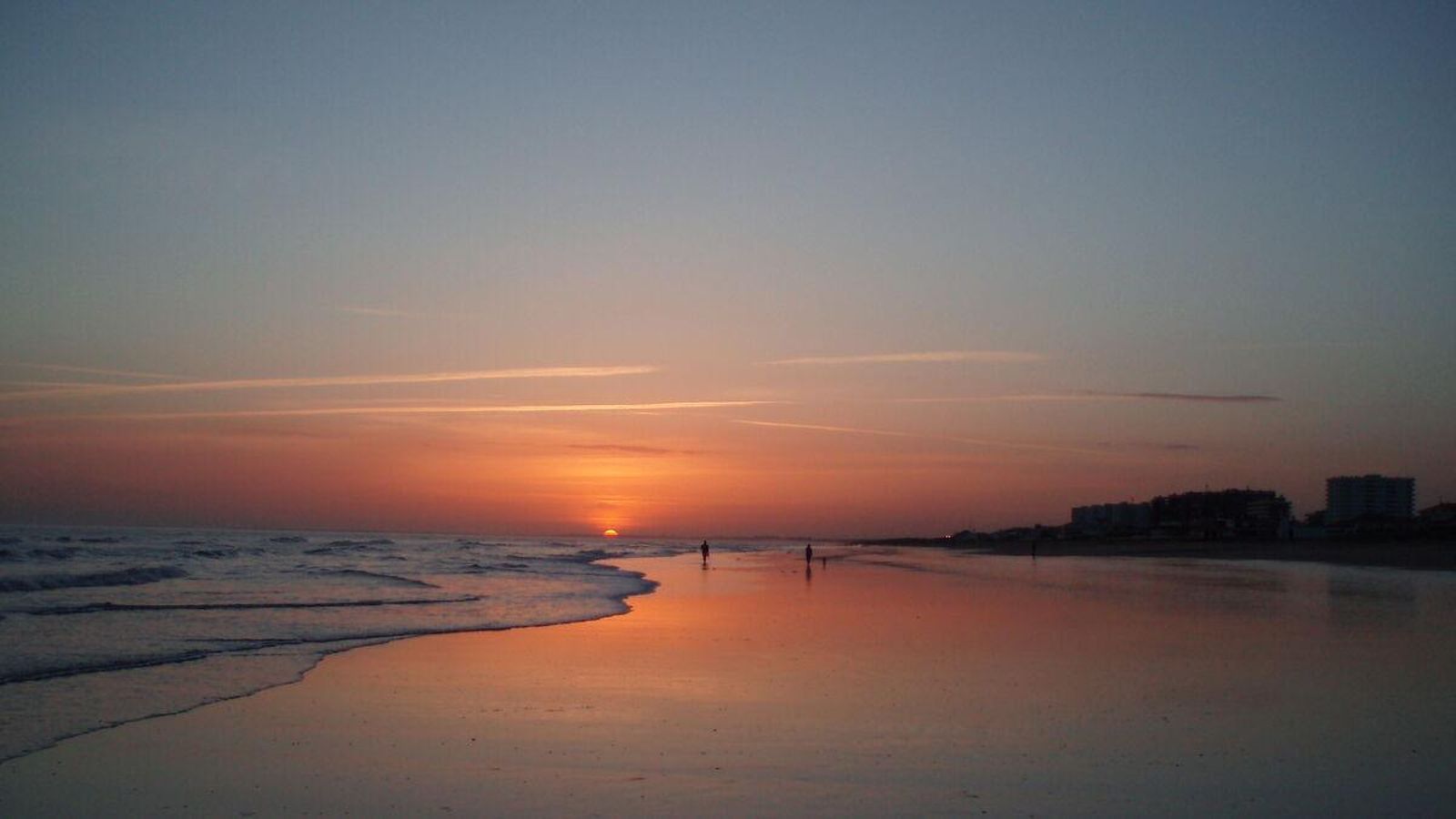 Los colores del atardecer en Punta Umbría son inigualables.
