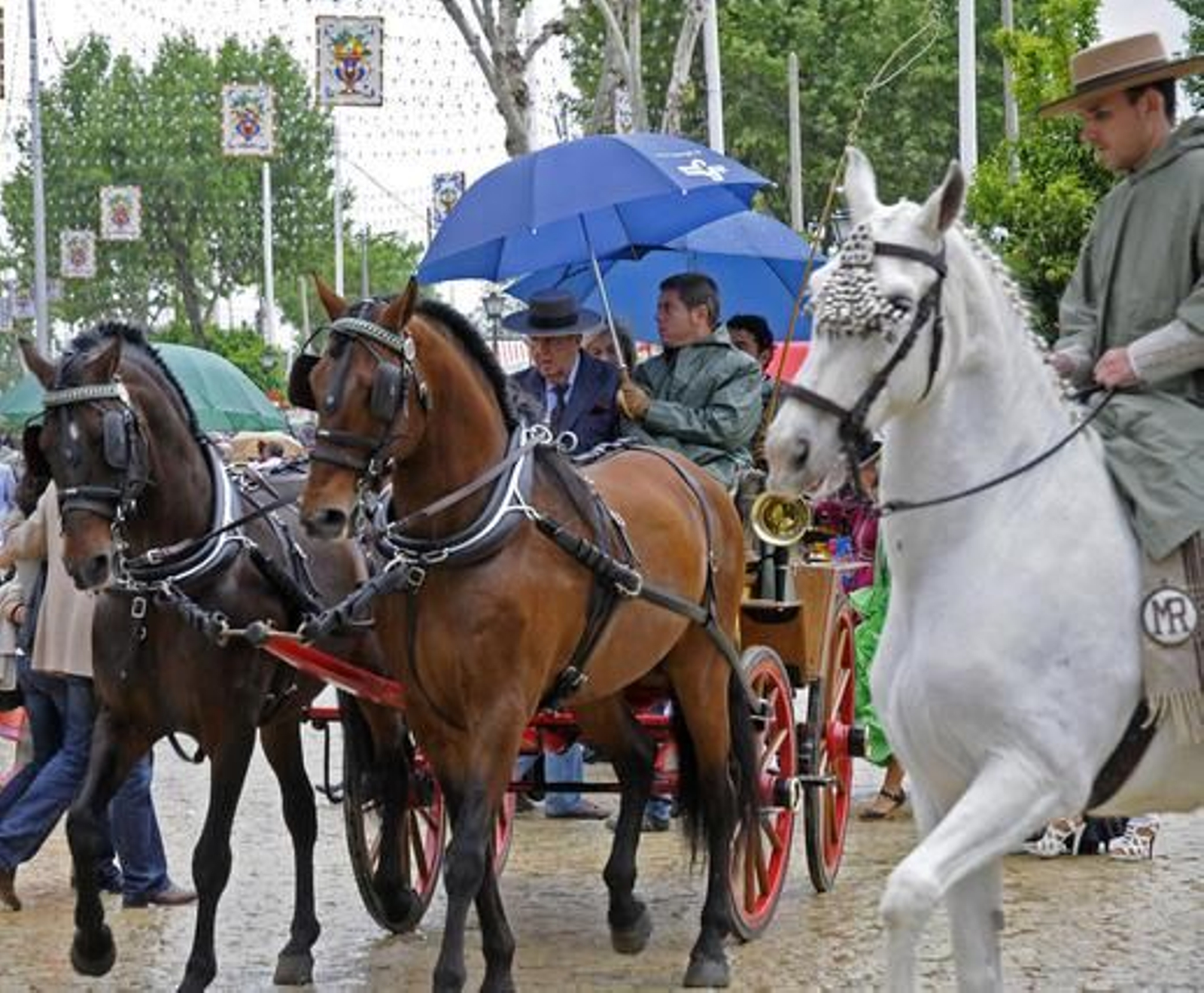 La lluvia no impidió la fiesta el Miércoles de Feria.

Foto: Juan Carlos Vázquez