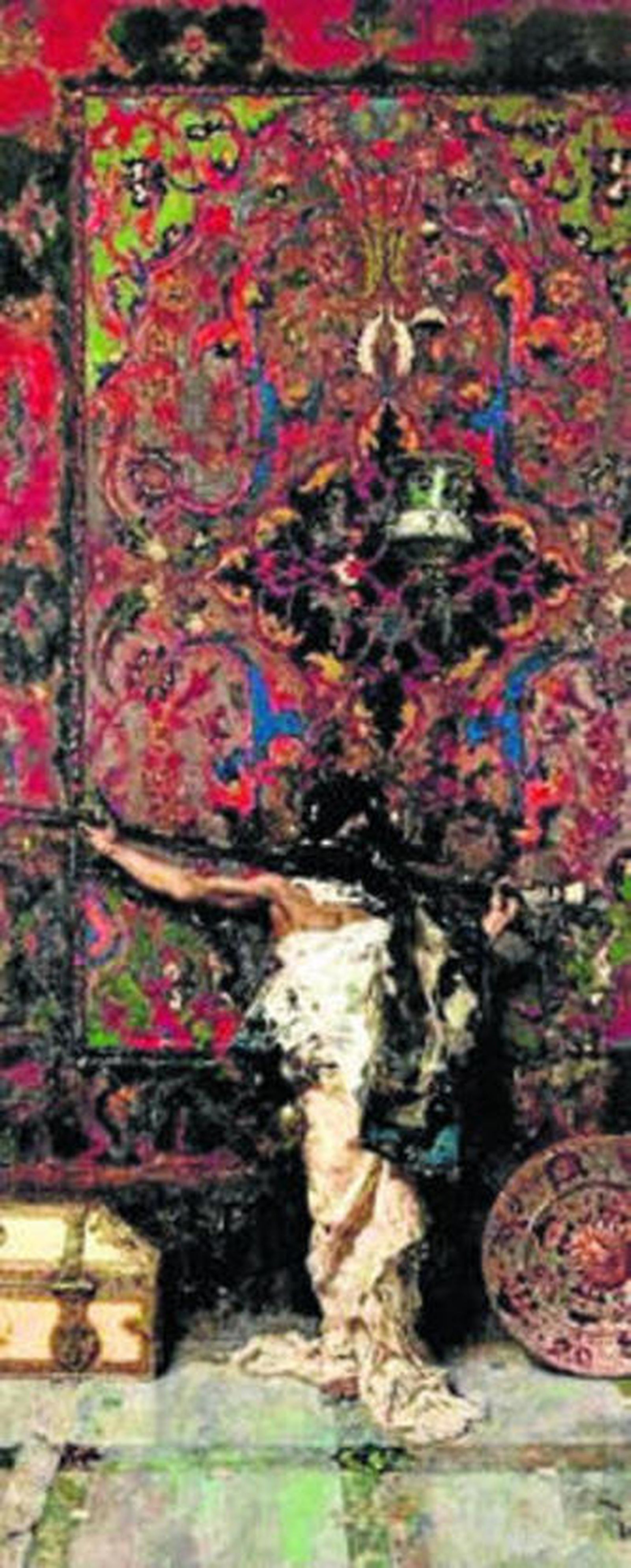 La obra 'Árabe delante de un tapiz', de Mariano Fortuny.