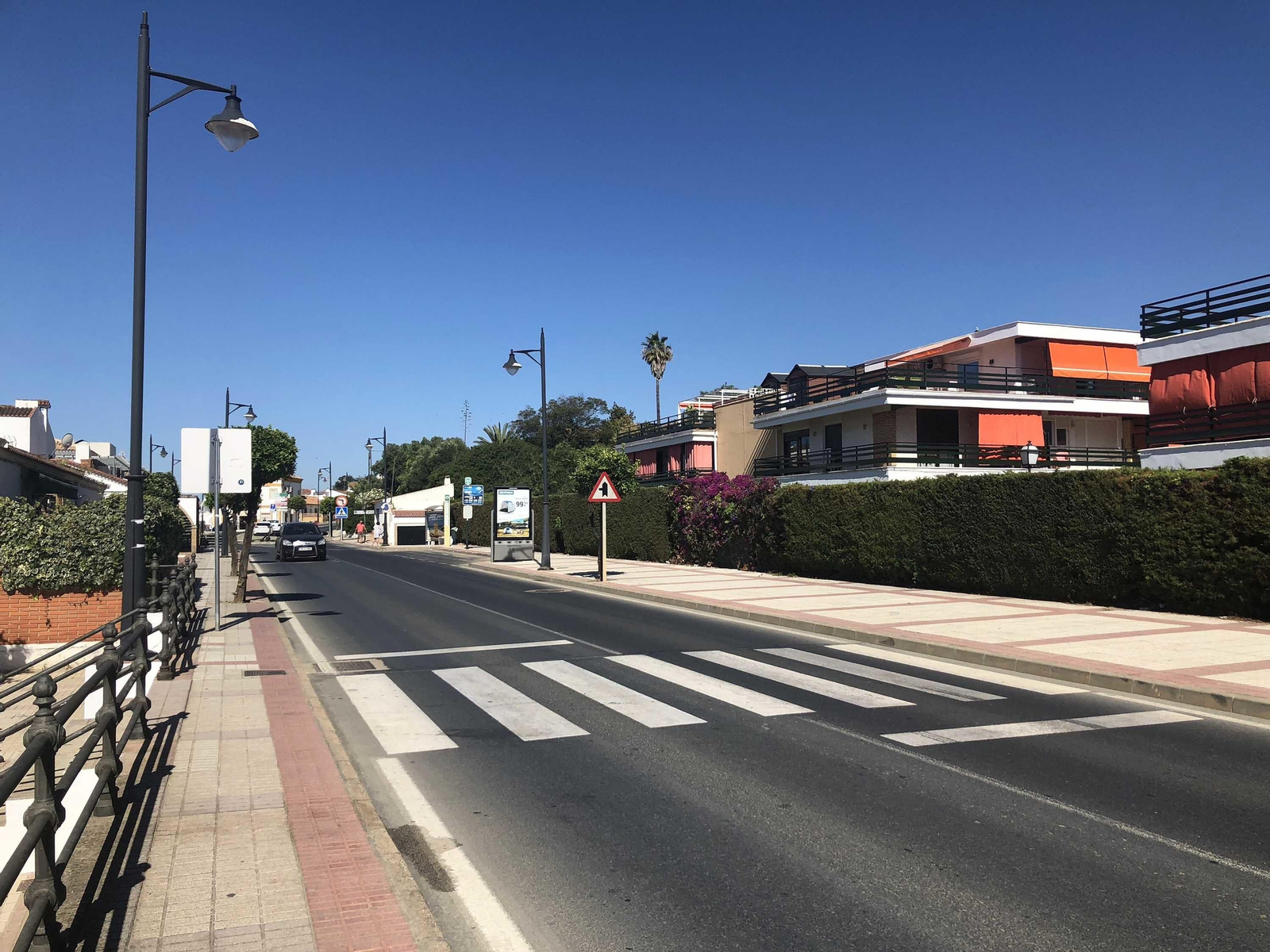 La zona de la travesía donde ha tenido lugar el accidente