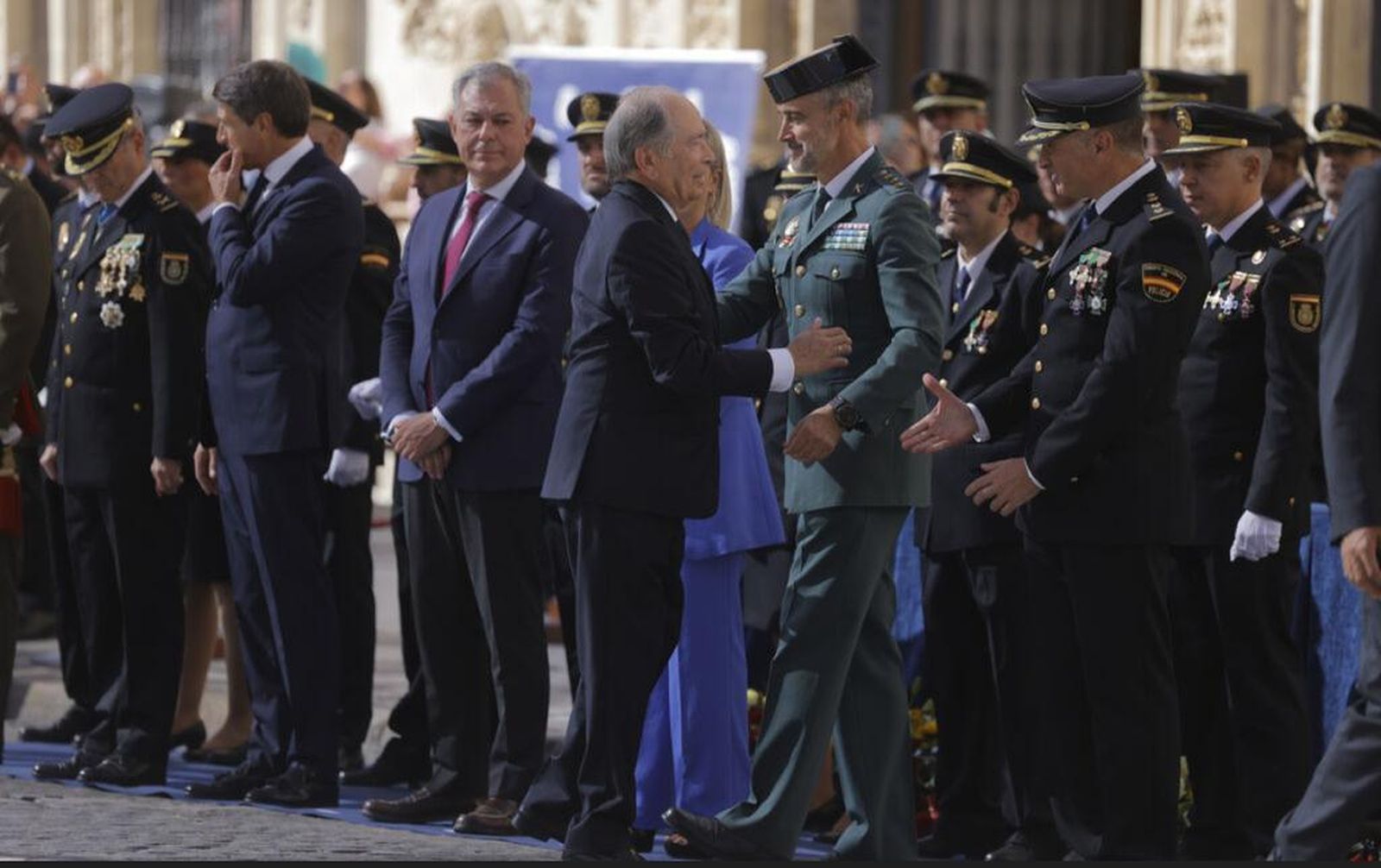 Rafael Ticono durante el acto del día de la Policía Nacional en Sevilla.