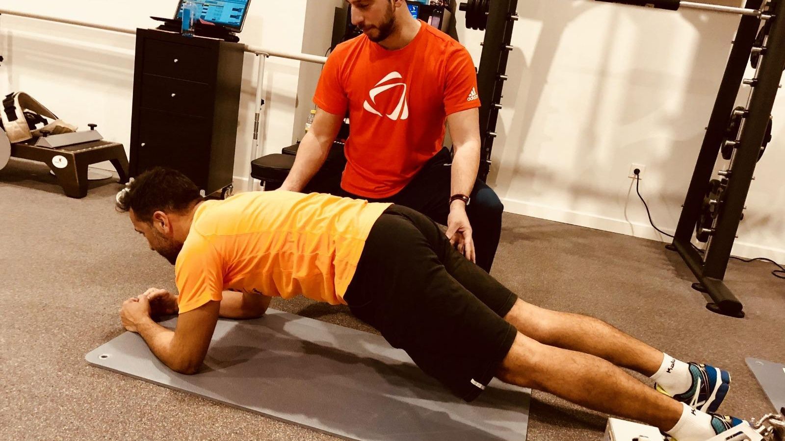 Pedro Moreno durante una sesión de entrenamiento personalizado.