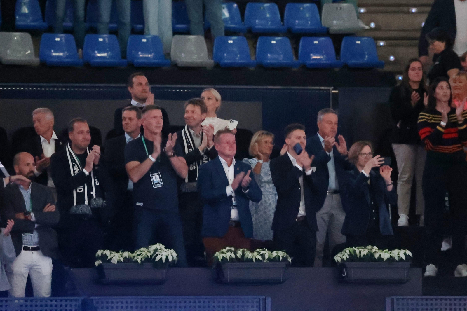 Gran ambiente en el estreno de la Copa Davis en Málaga