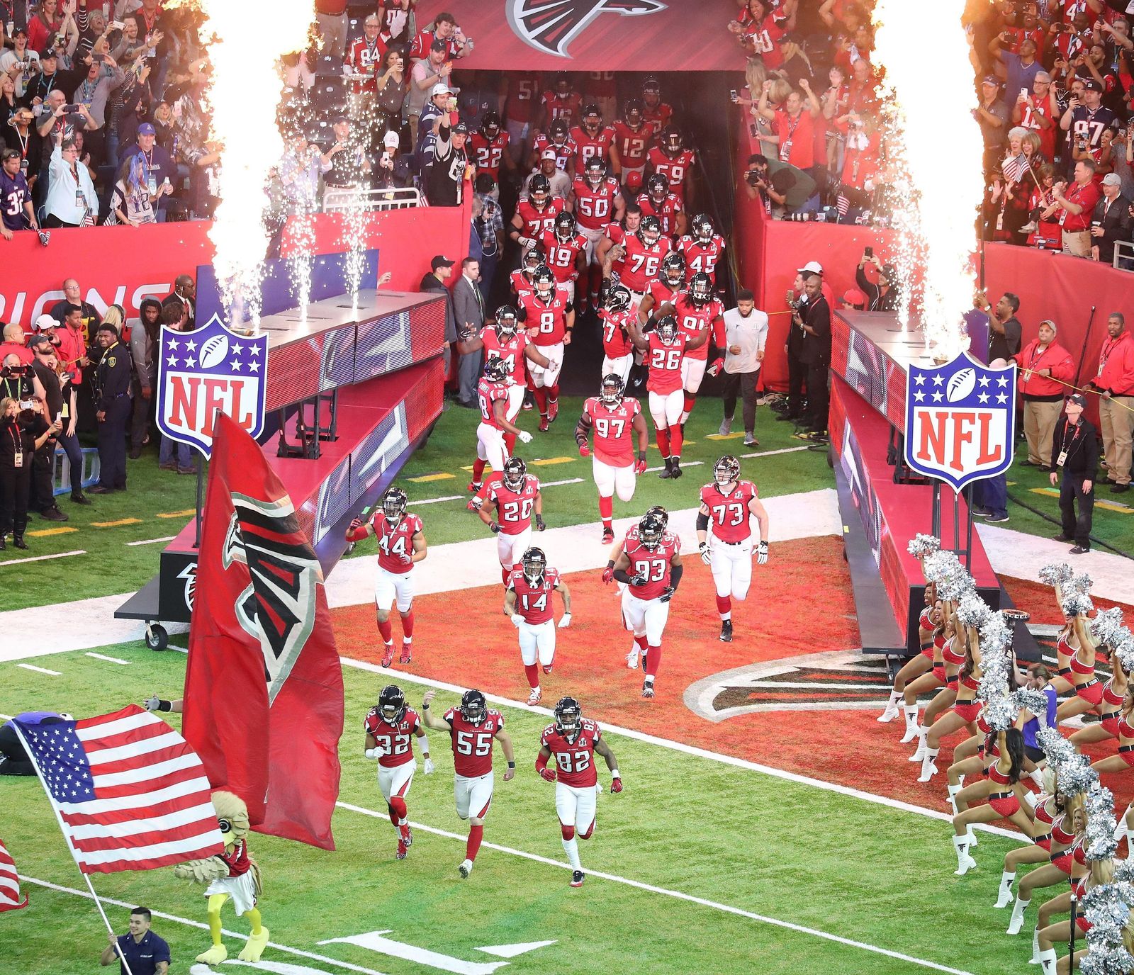 La final de la Super Bowl entre los Patriots y los Falcons