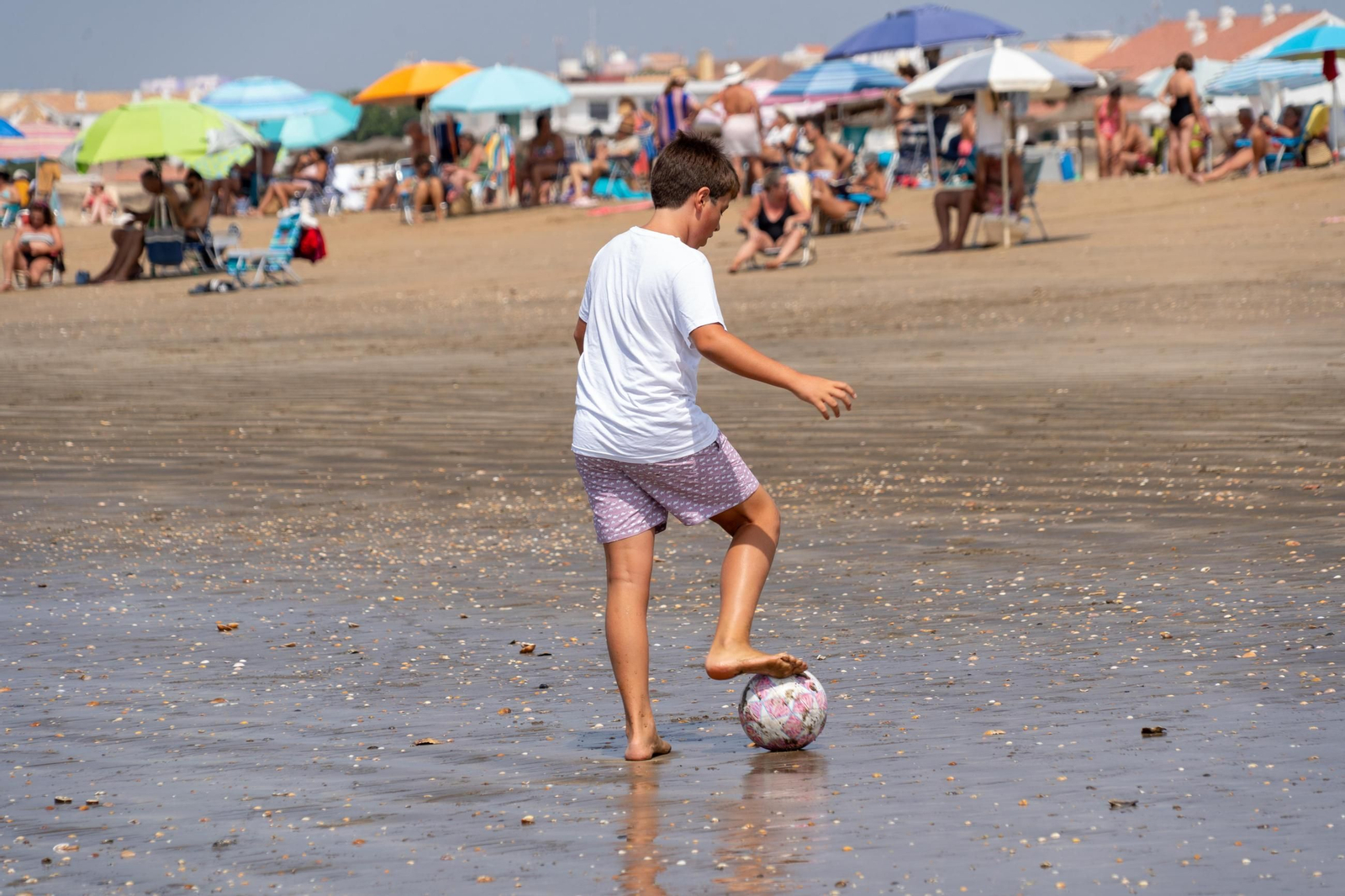 El ambiente de las playas de Huelva el domingo 24 de agosto