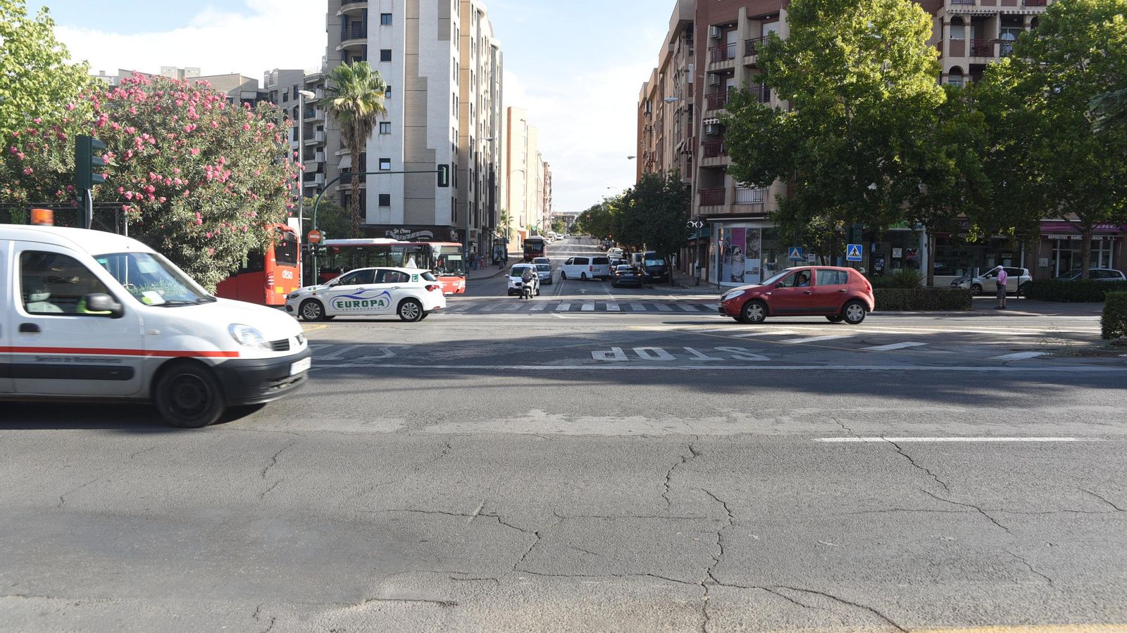 Cruce en el que se construirá la rotonda.