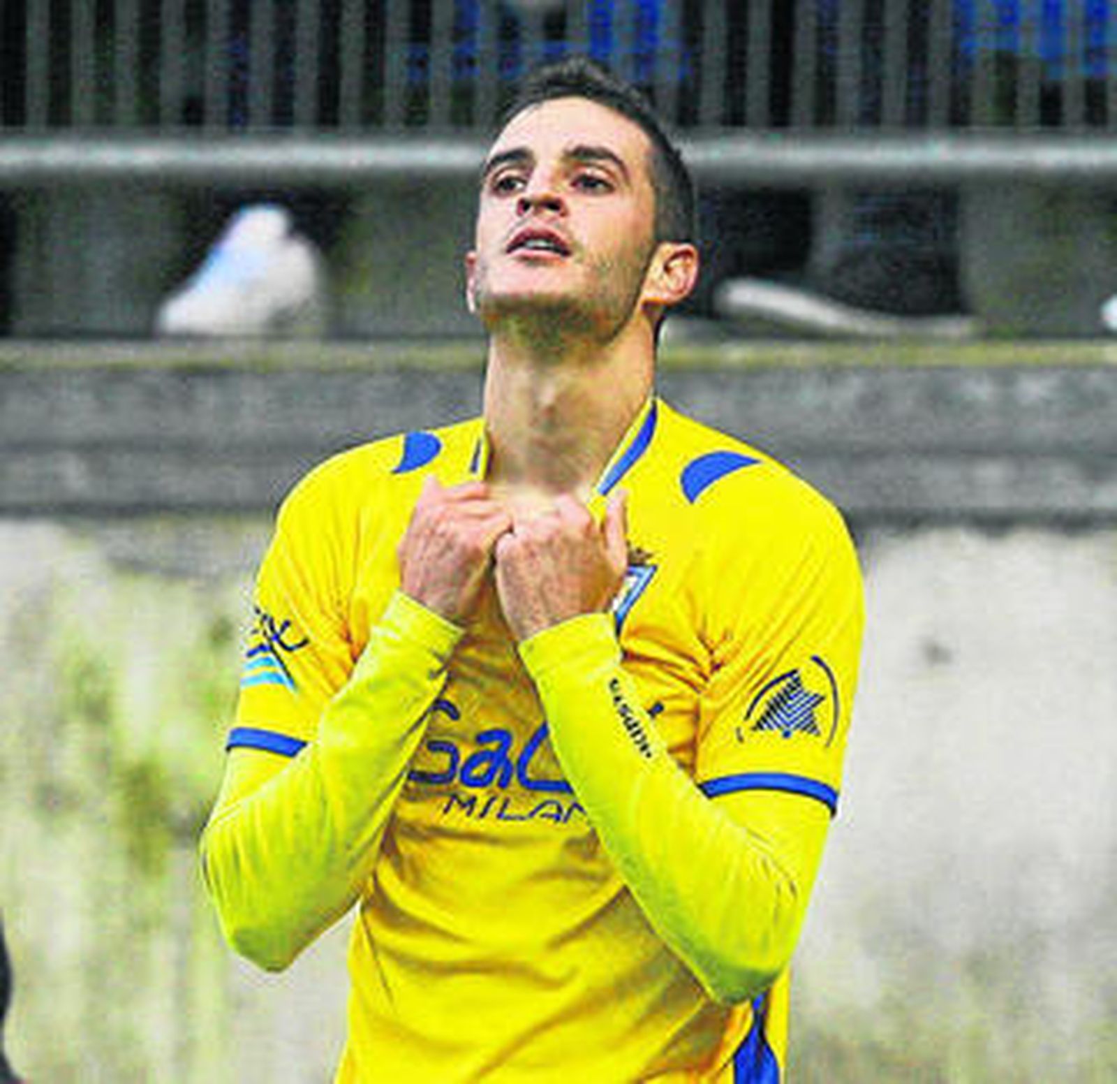 Juan Villar, durante el choque del pasado domingo.