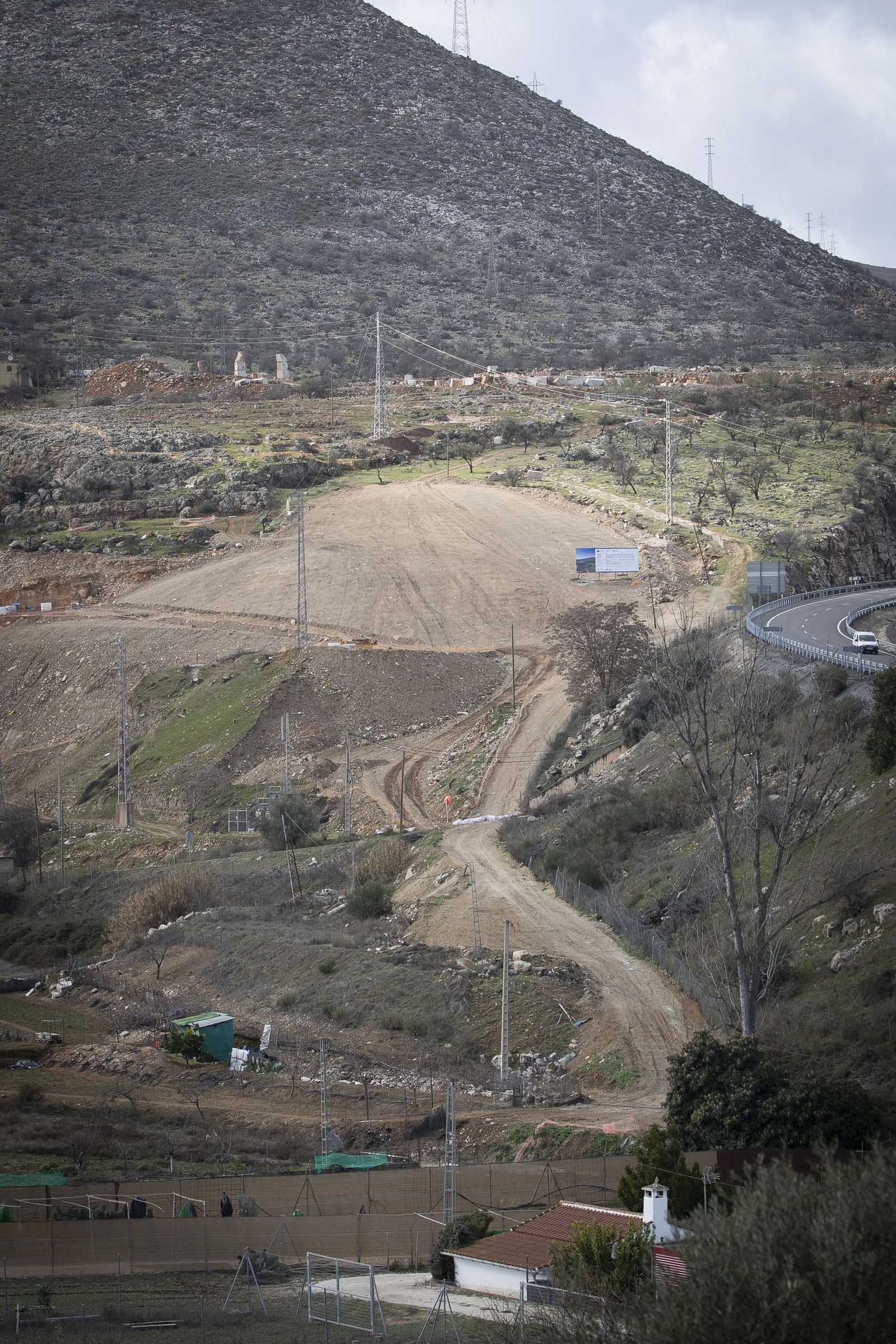 Obras en el tramo de A-92 de la Variante de Loja