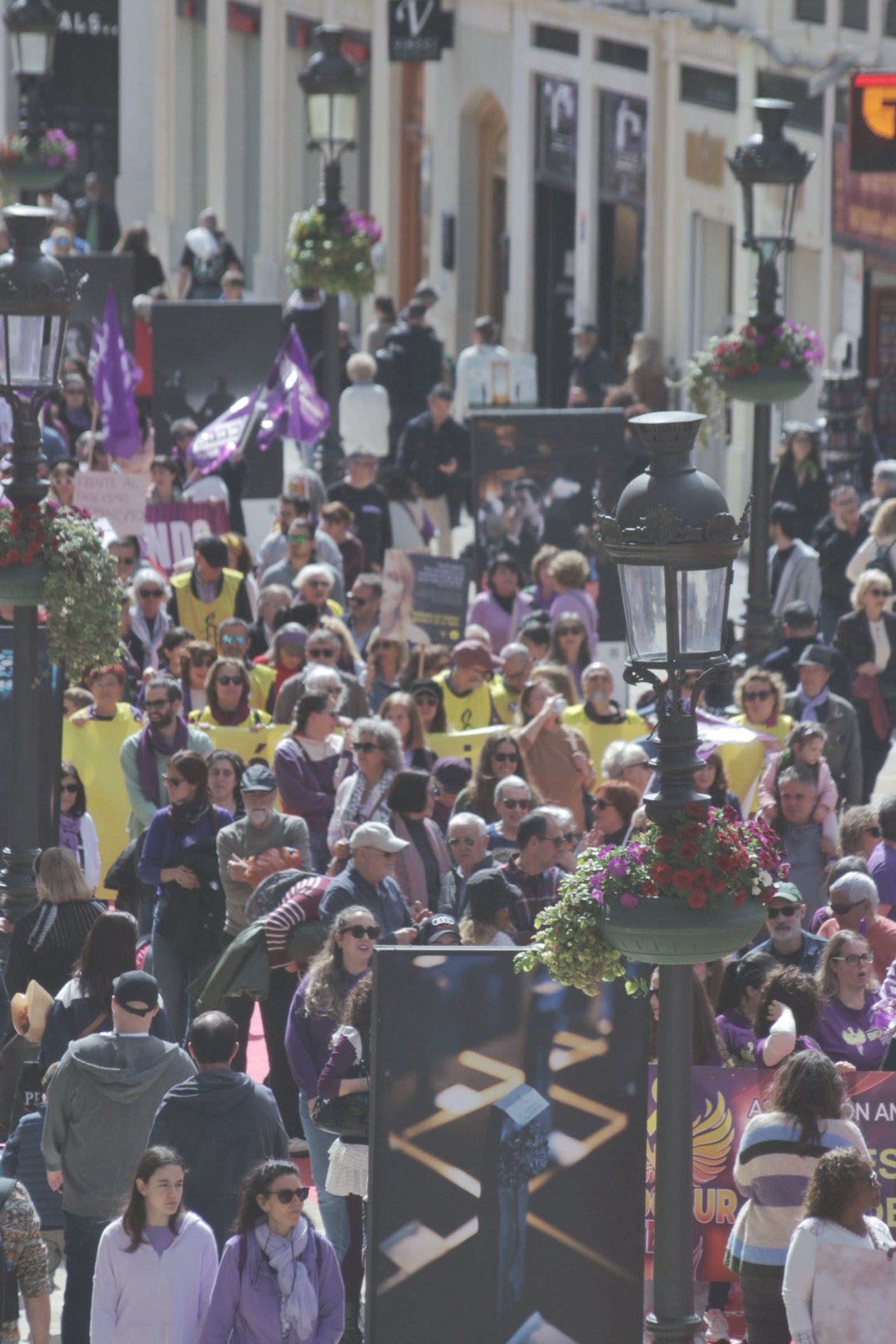 La manifestación del 8M en Málaga, en fotos