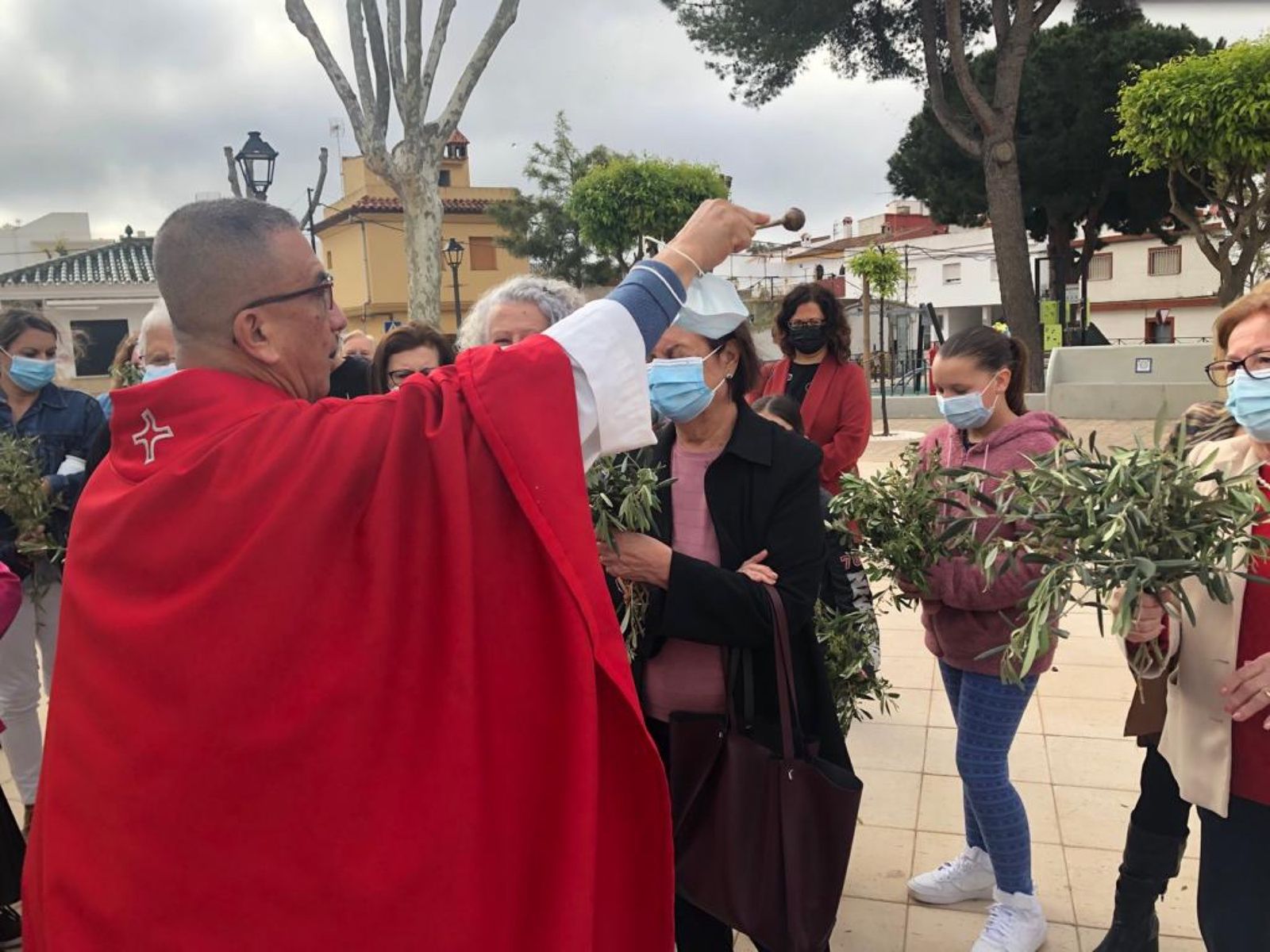 Las fotos del domingo de palmas y olivos en San Roque