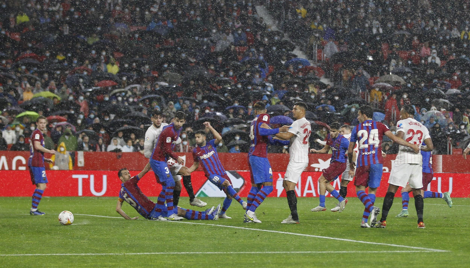 Las imágenes del Sevilla fc-Barcelona