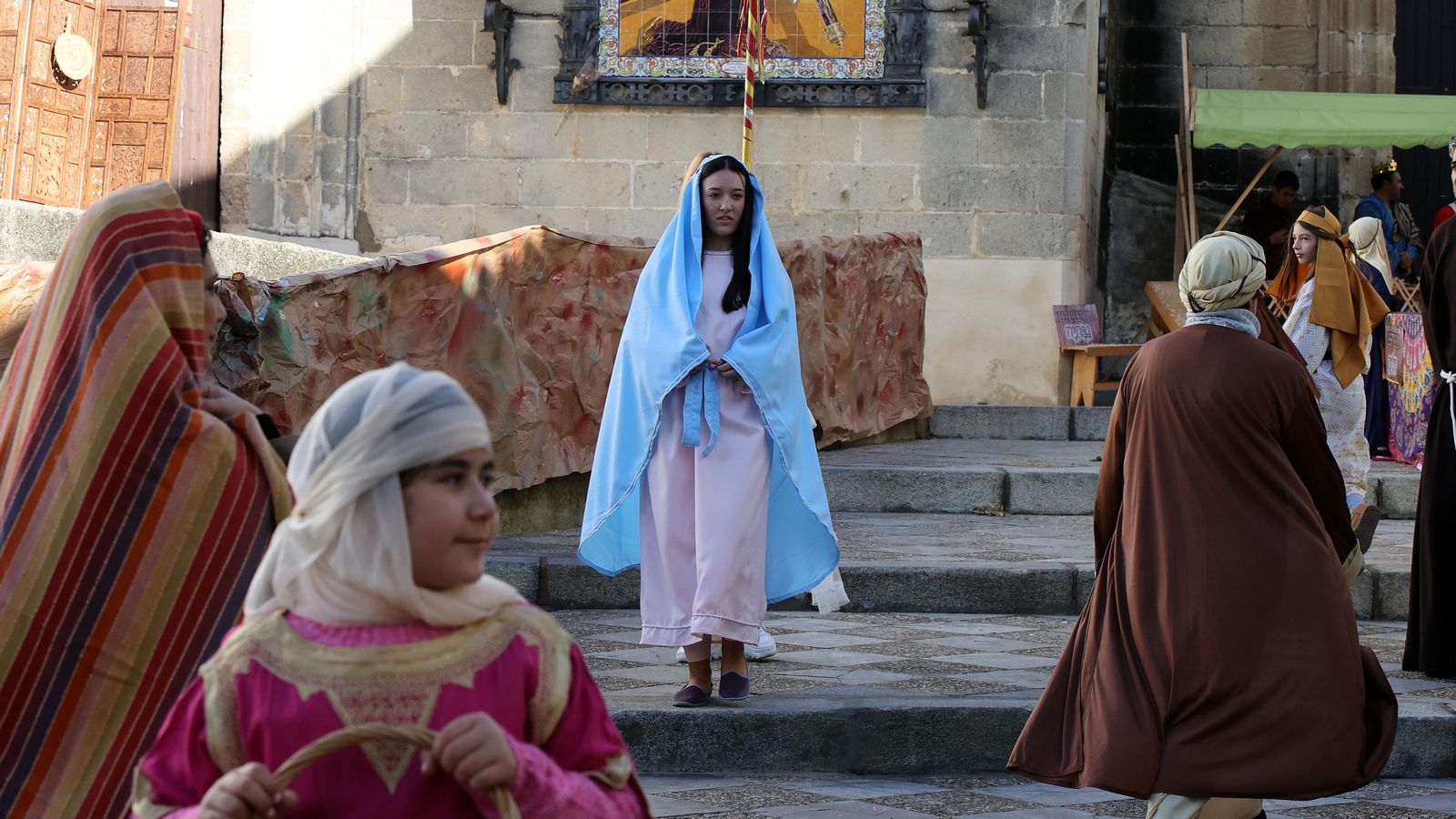 Imágenes del Belén Viviente de la plaza San Lucas en Jerez