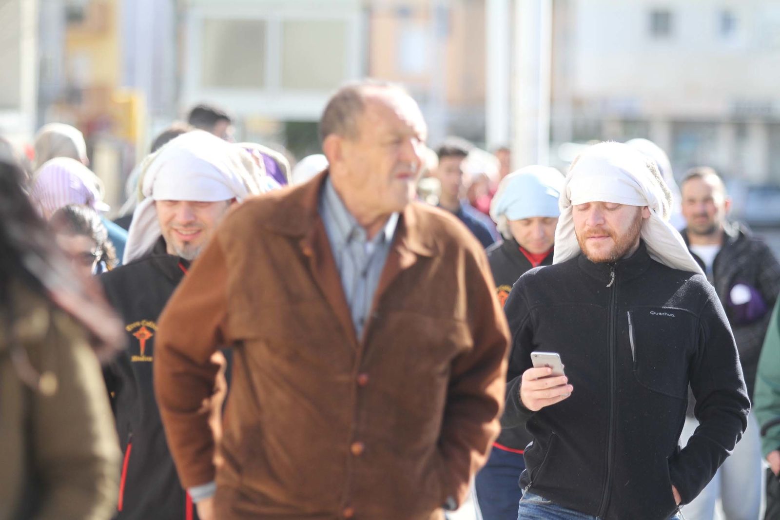 Imágenes del ensayo solidario de la Hermandad de Tres Caidas