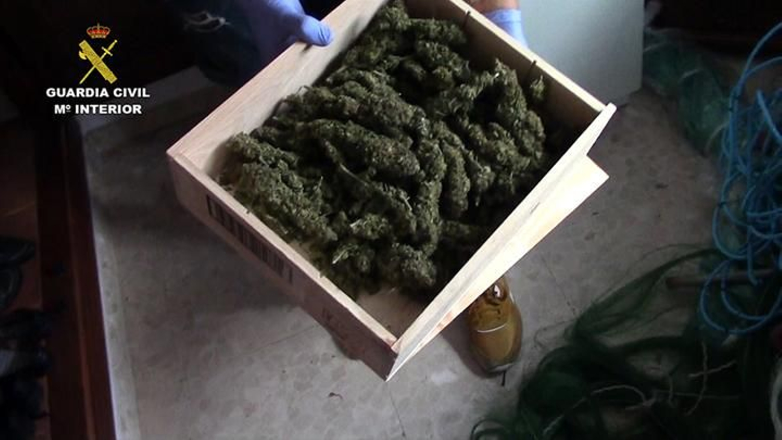 La droga intervenida a una banda que traficaba con hachís