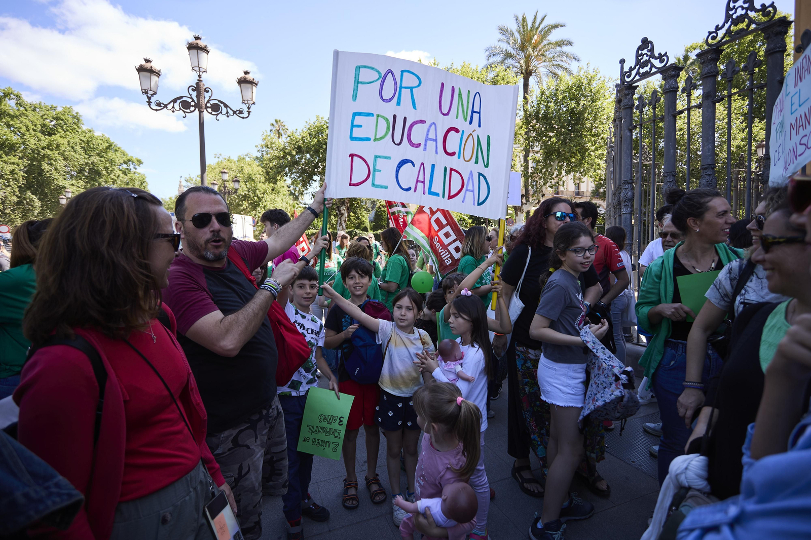 Las imágenes de la manifestación de docentes