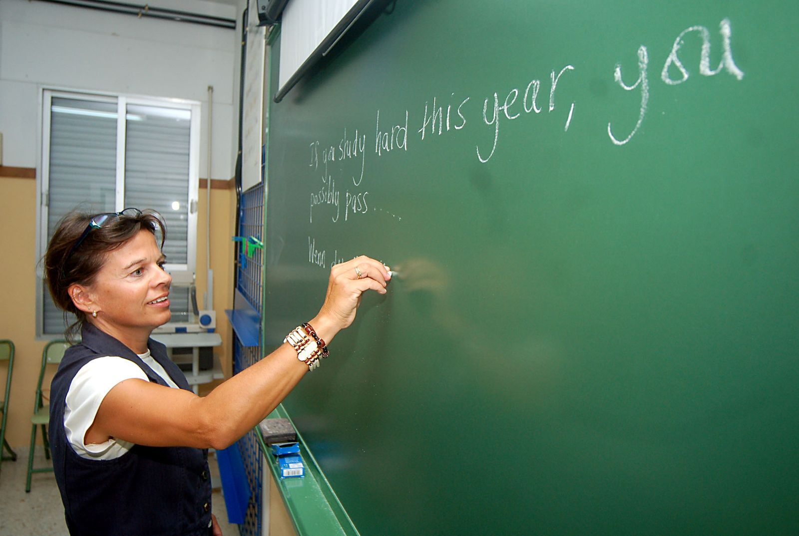 Clase de Inglés en una escuela oficial de idiomas.