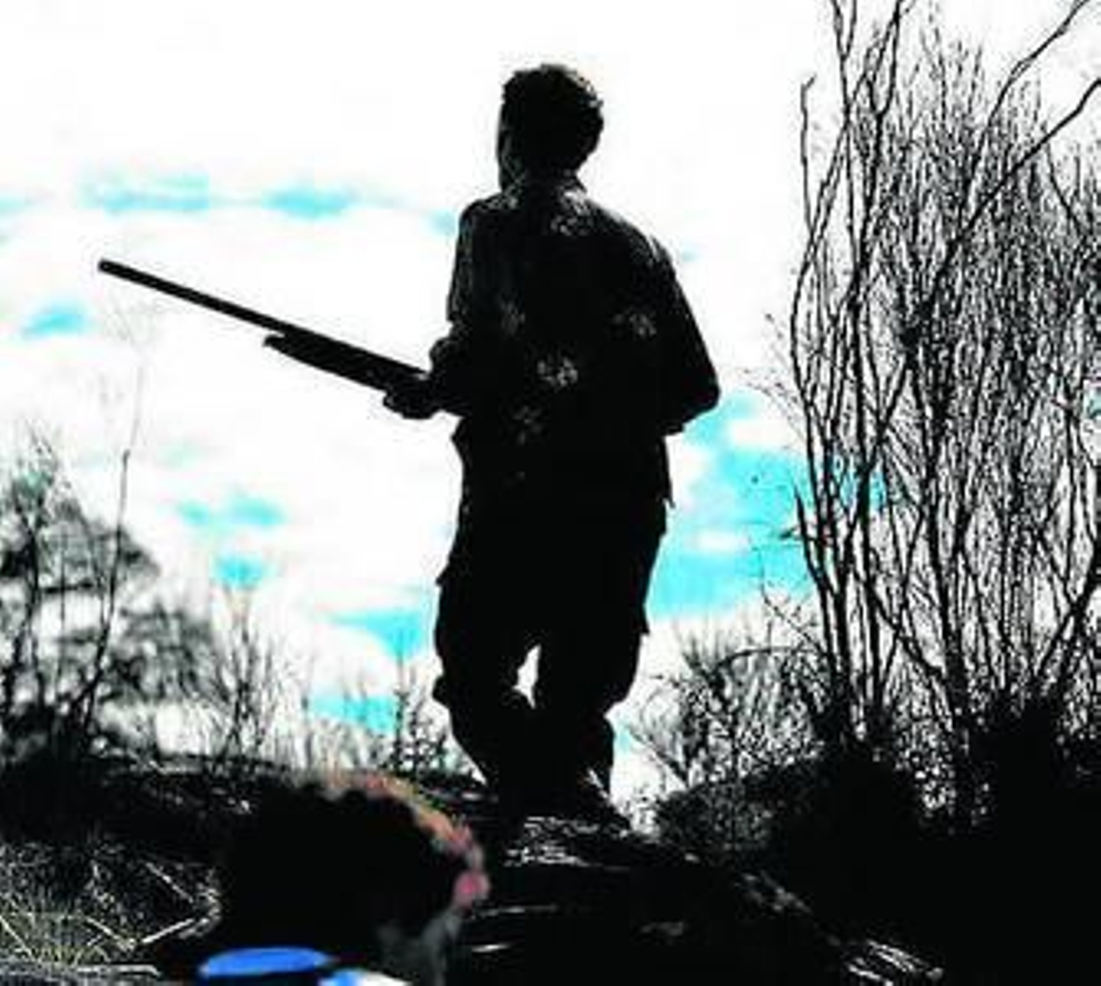 Contraluz de un cazador en la provincia de Córdoba. Contraluz de un cazador en la provincia de Córdoba.