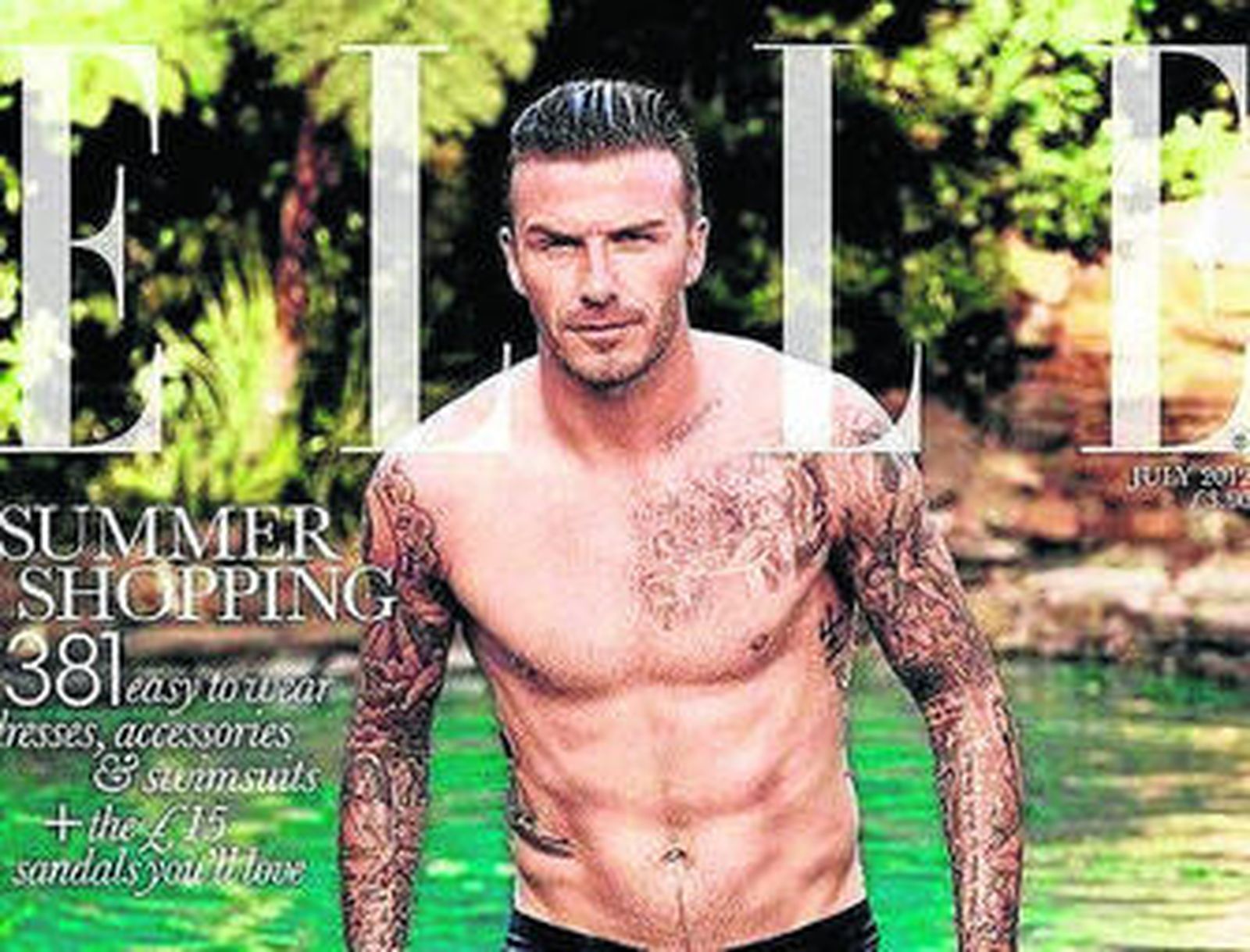 David Beckham, el primer hombre de portada de 'Elle'