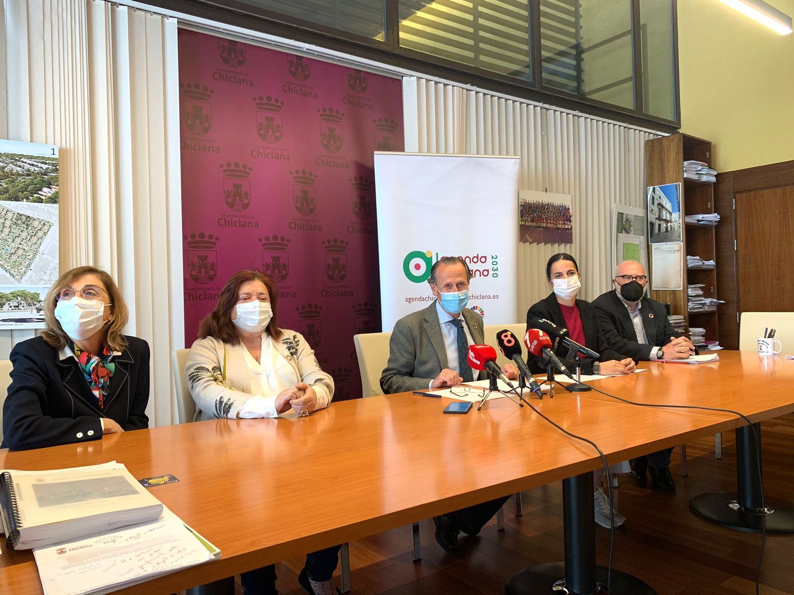 Rueda de prensa de presentación para el Plan de Acción de la Agenda Urbana de Chiclana 2030.