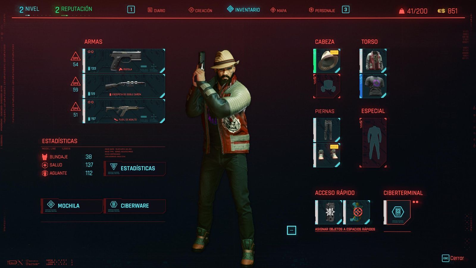 Como todo juego de rol cuenta con un gran número de opciones de personalización.