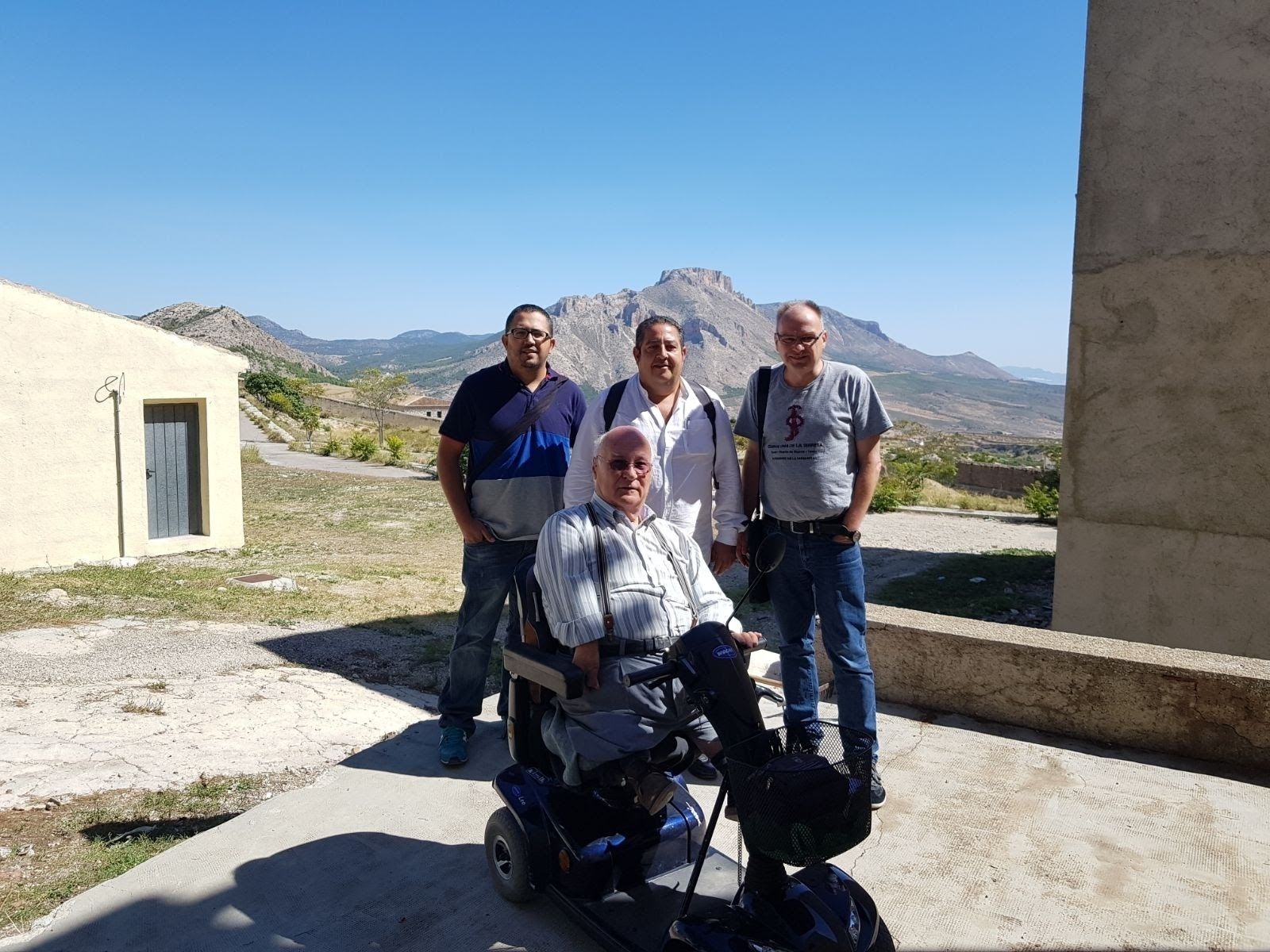 J. Maldonado, M. Alejandro, Dietmar Roth, concejal  y José Ros.