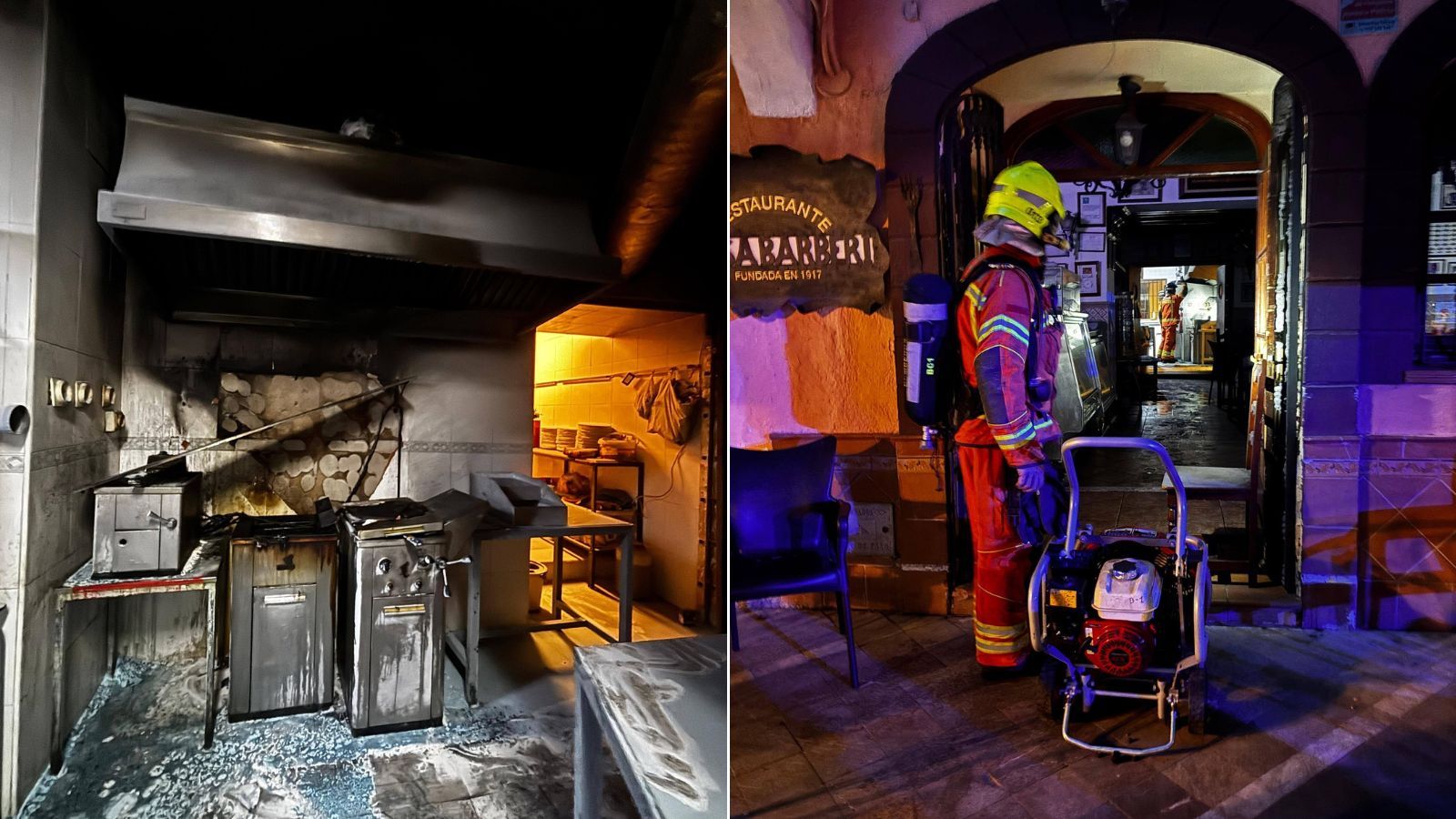 Incendio en Casa Barberí.