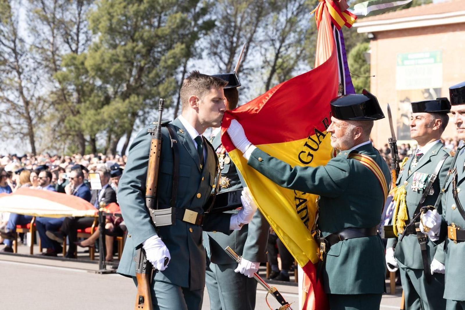 Acto de jura de bandera de la 130ª promoción de guardias civiles de la Academia de Baeza