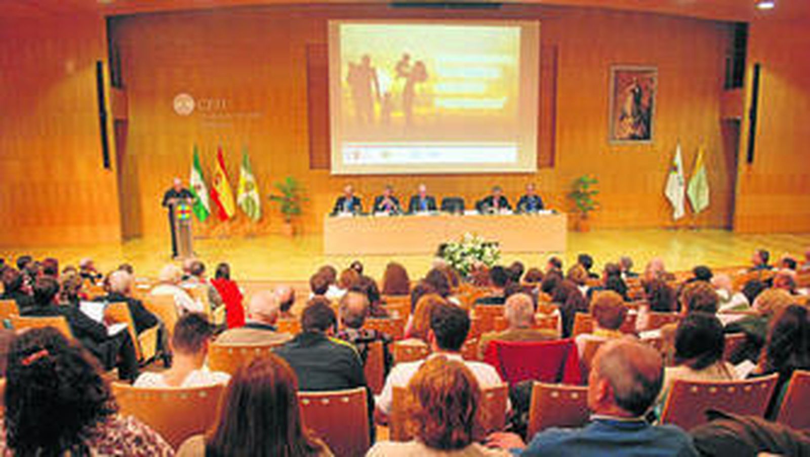 Un momento de las jornadas celbradas en el campus universitario de Bormujos.