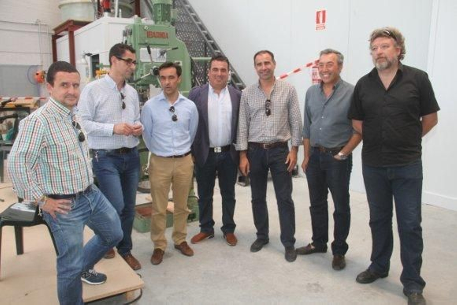 Ángel Gómez, Miguel Molina, José Manuel Miranda, Rafael Pecci, Rafael Quirós, Antonio Domínguez y Jesús Plaza.  Foto: Ignacio Casas de Ciria