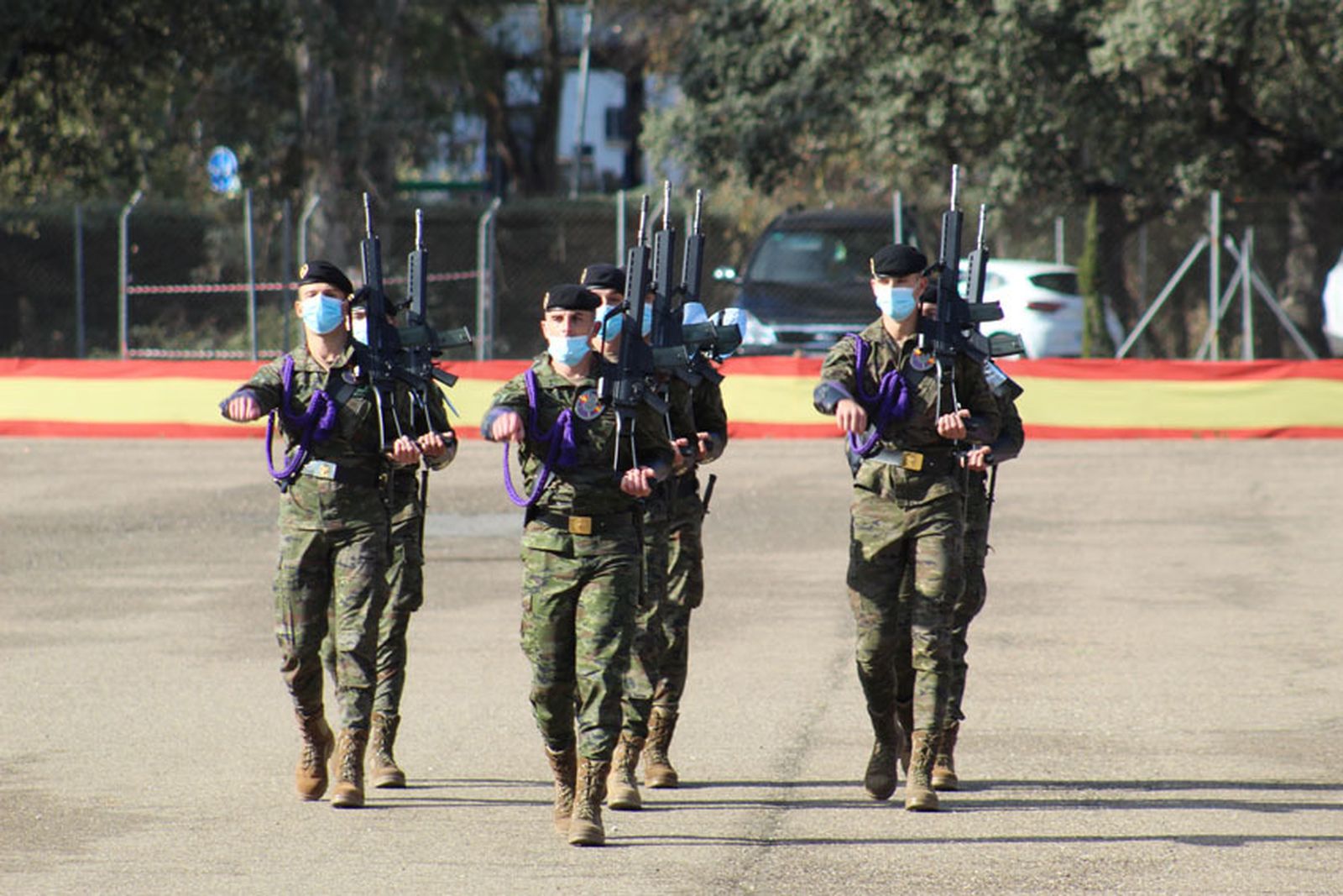 Escuadra de gastadores de Zapadores, ganadora del concurso de escuadras.
