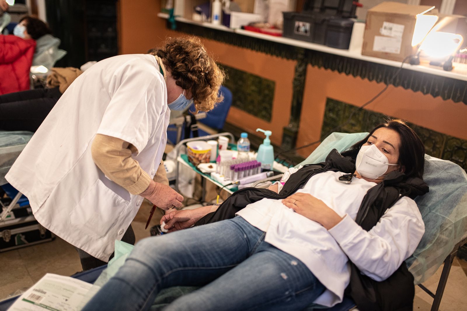 Donaciones de sangre en la Casa Colón.