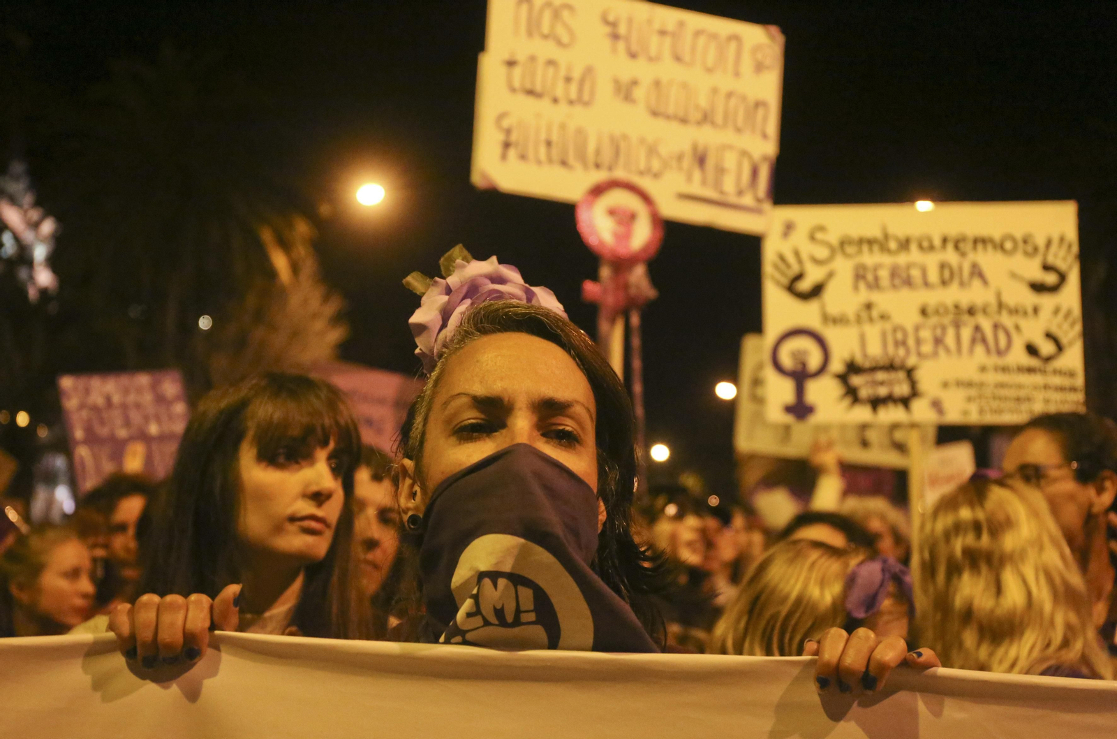 Las imágenes de la manifestación del Día de la Mujer en Málaga