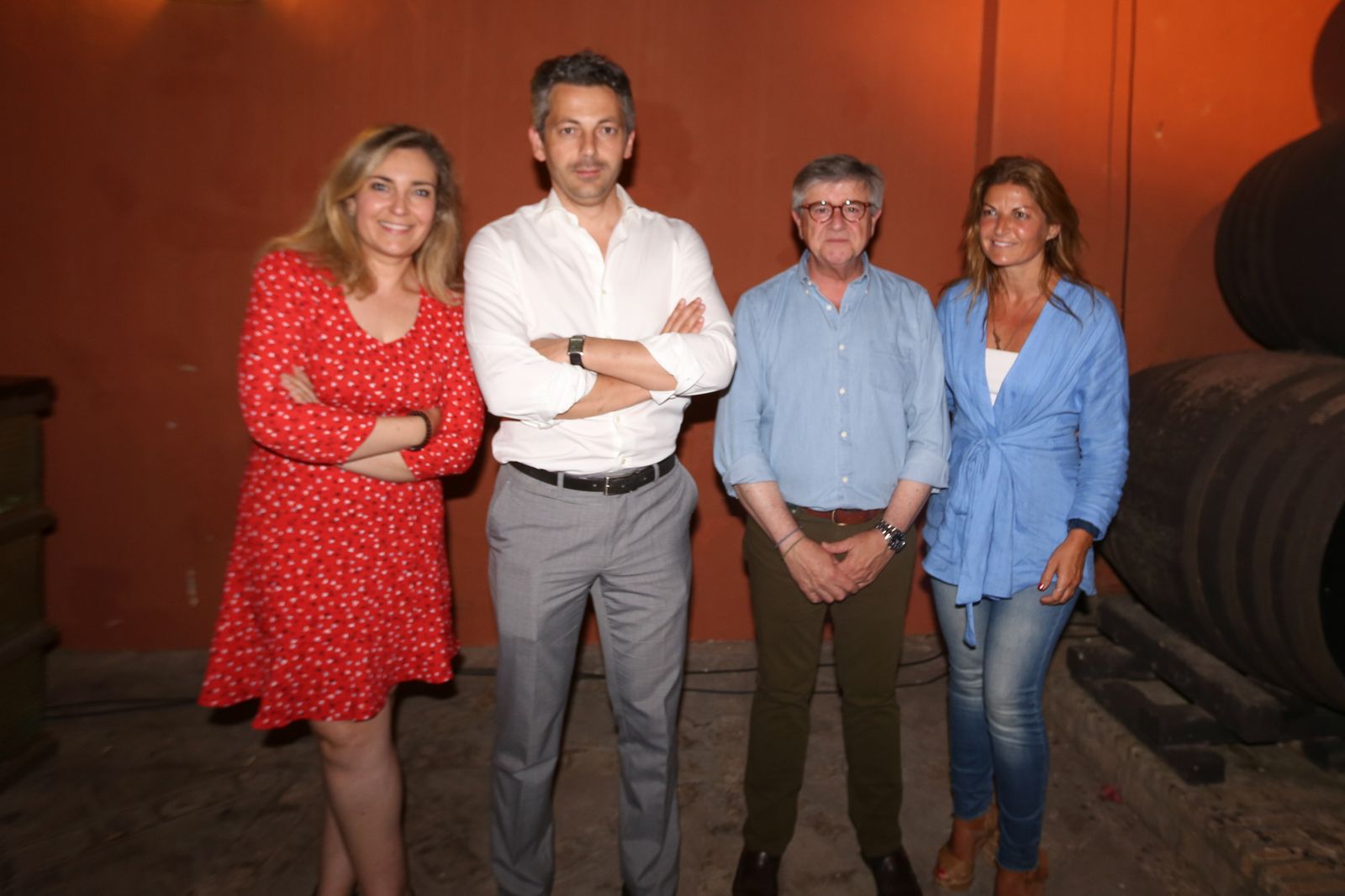 Los cuatro primeros de la lista del PP en las Bodegas Vélez.