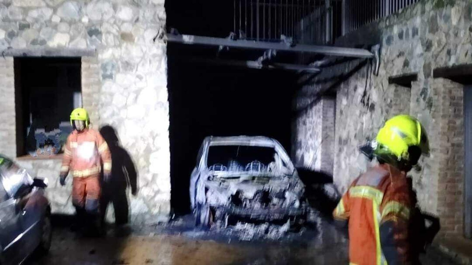 Intervención de los bomberos del Consorcio